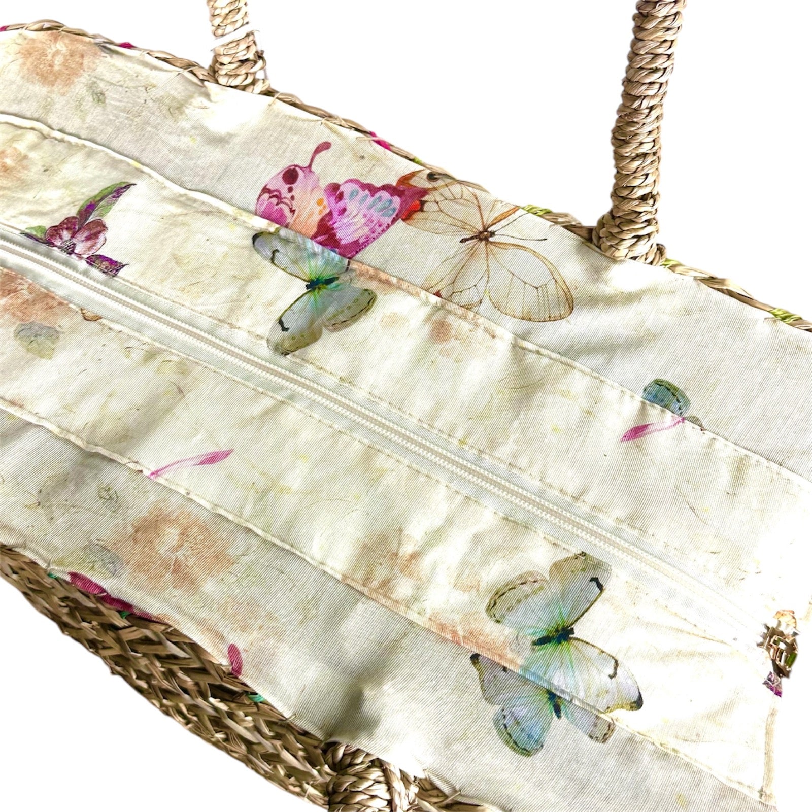 Kassandra e co. Borsa Mare Paglia Butterfly - Bikini D'amare Riccione