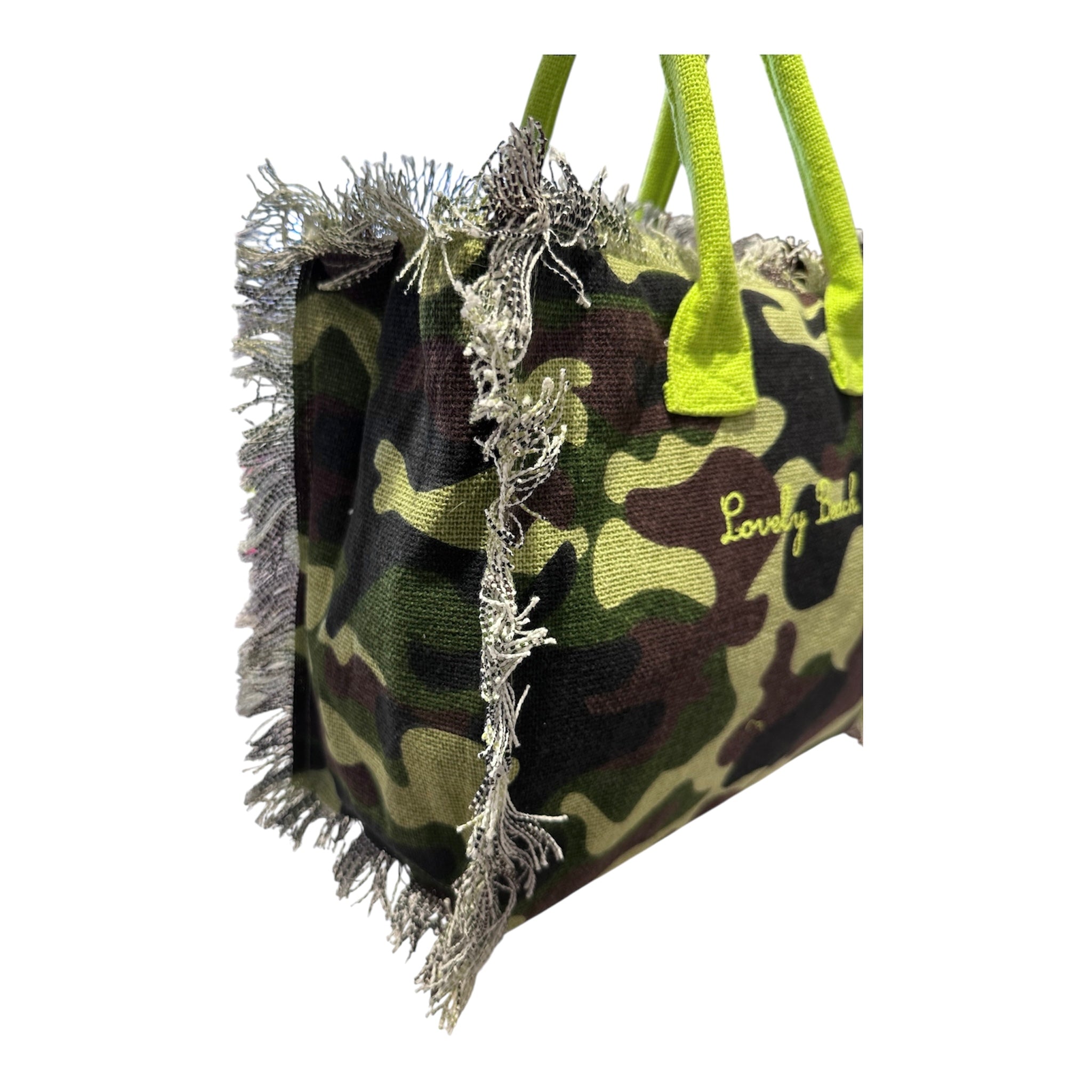 Lovely Beach Borsetta Hand Bag Camo Militare Stella - Bikini D'amare Riccione