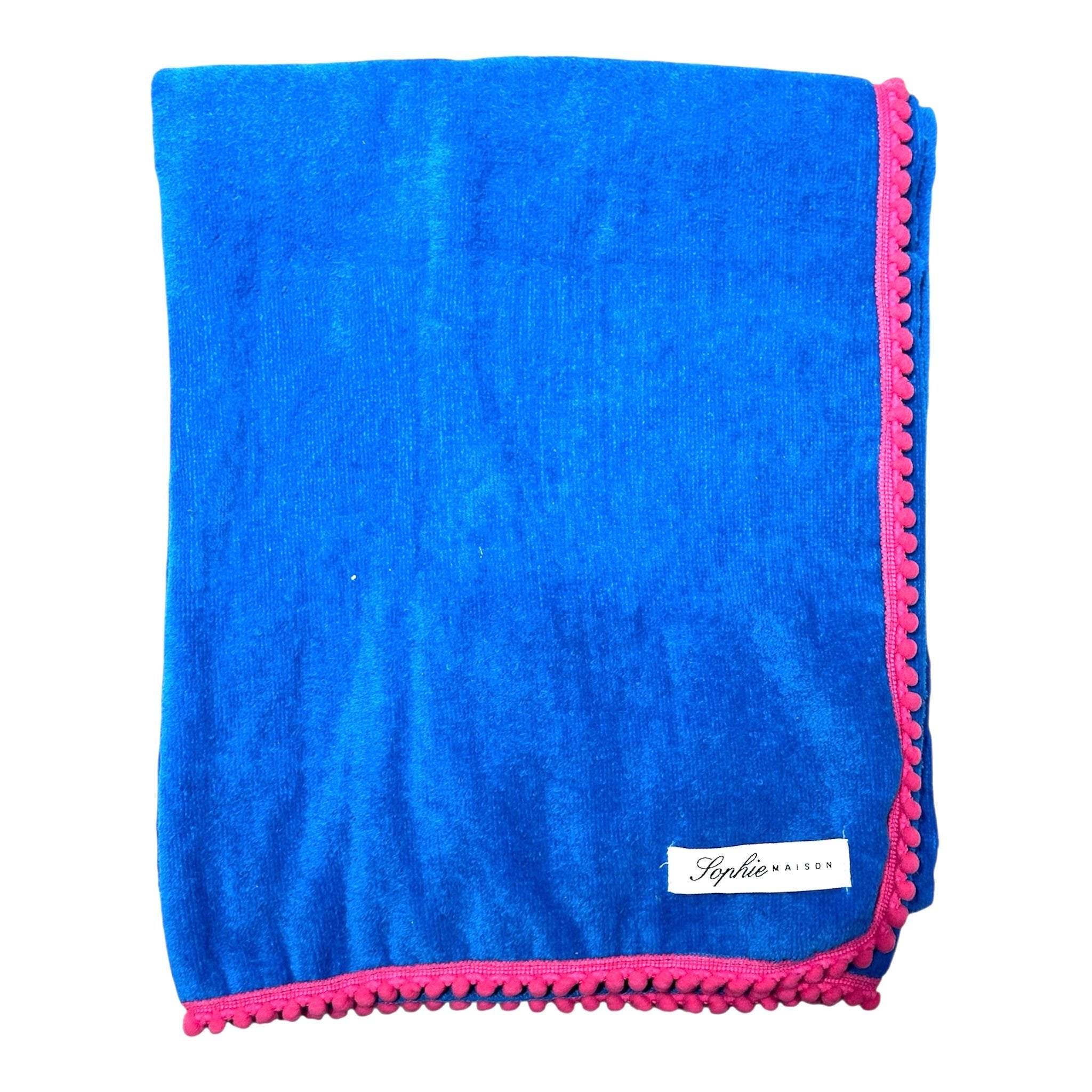 Sophie Maison Telo Mare 100% Cotone con Ponpon