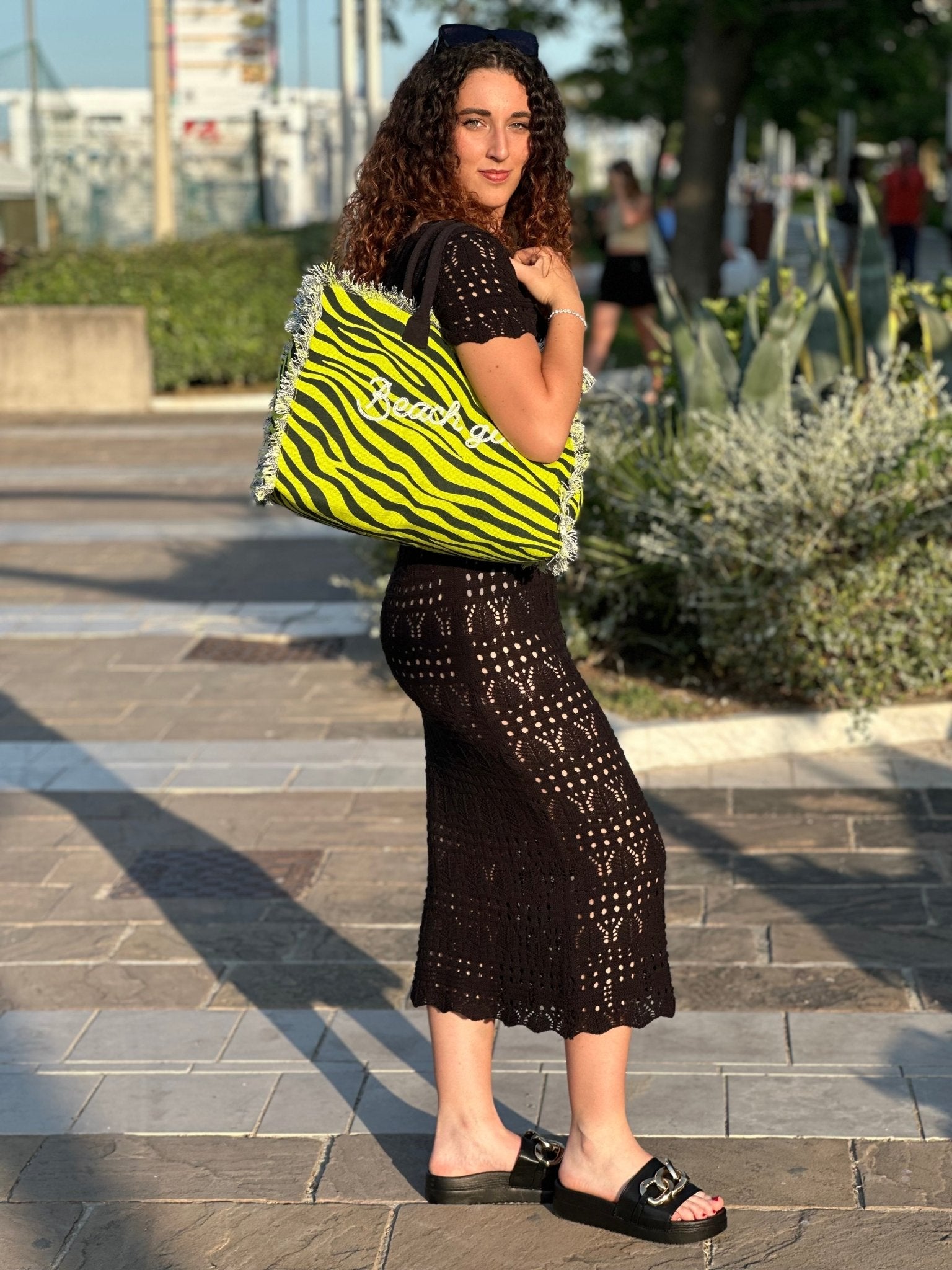 Lovely Beach Borsa Mare Media New Zebra - Bikini D'amare Riccione