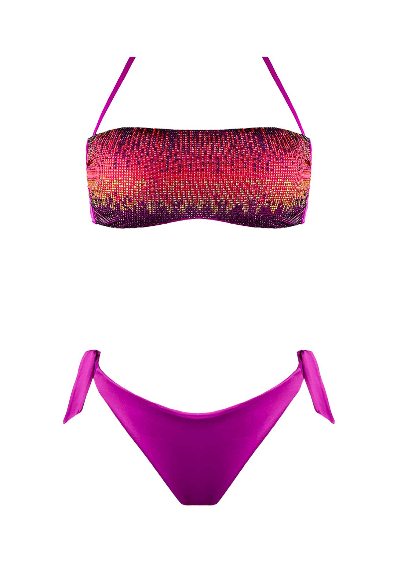 2Bekini Bikini Fascia Aura Corallo - Bikini D'amare Riccione
