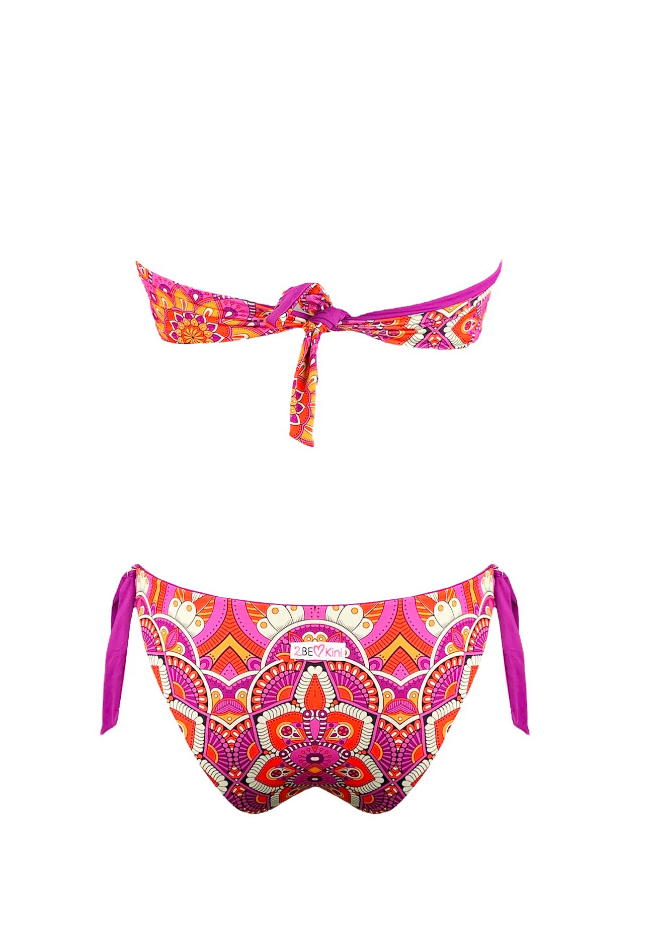2Bekini Bikini Fascia Indian Charme Corallo - Bikini D'amare Riccione