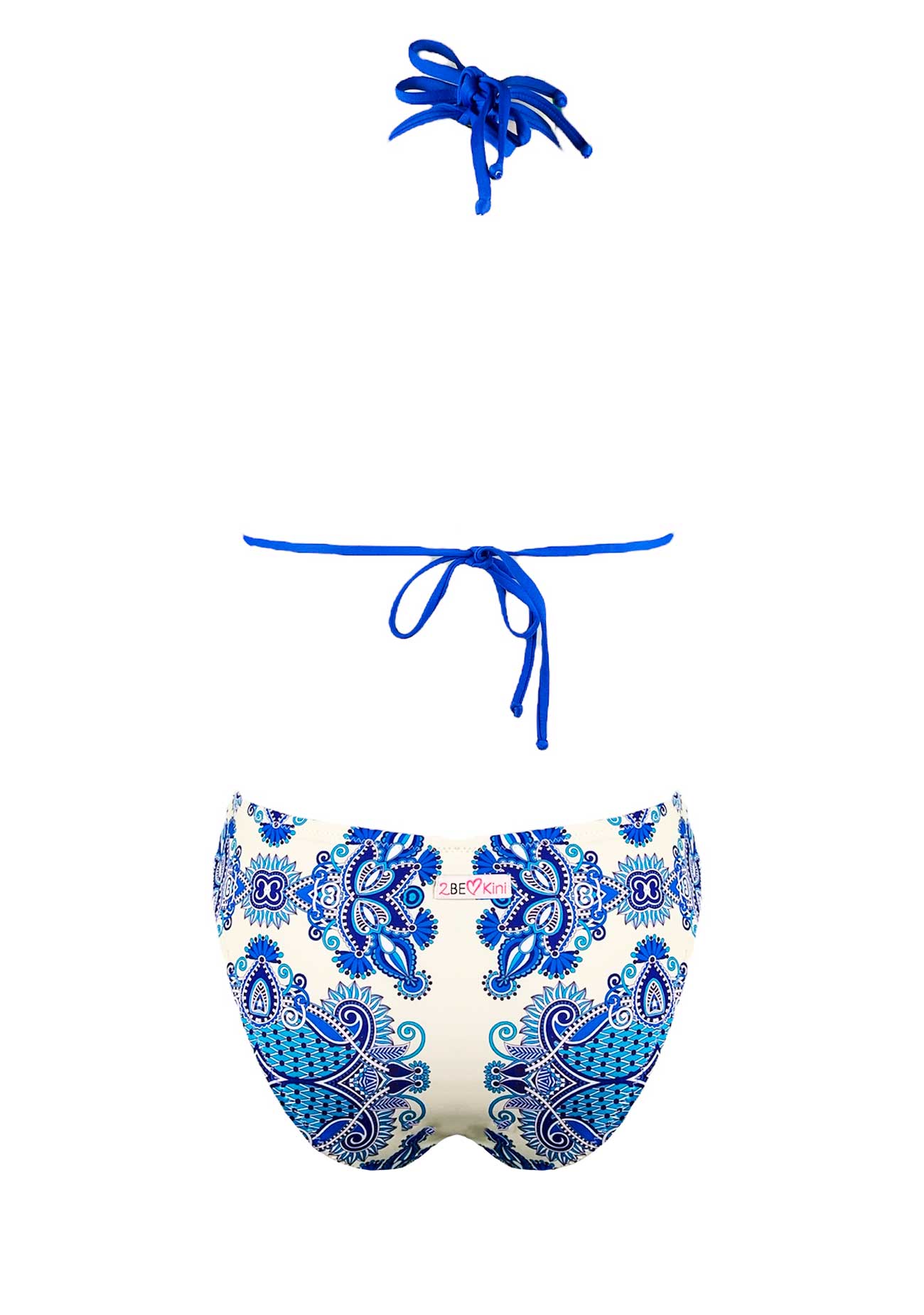 2Bekini Bikini Triangolo Candy Paisley Indigo - Bikini D'amare Riccione
