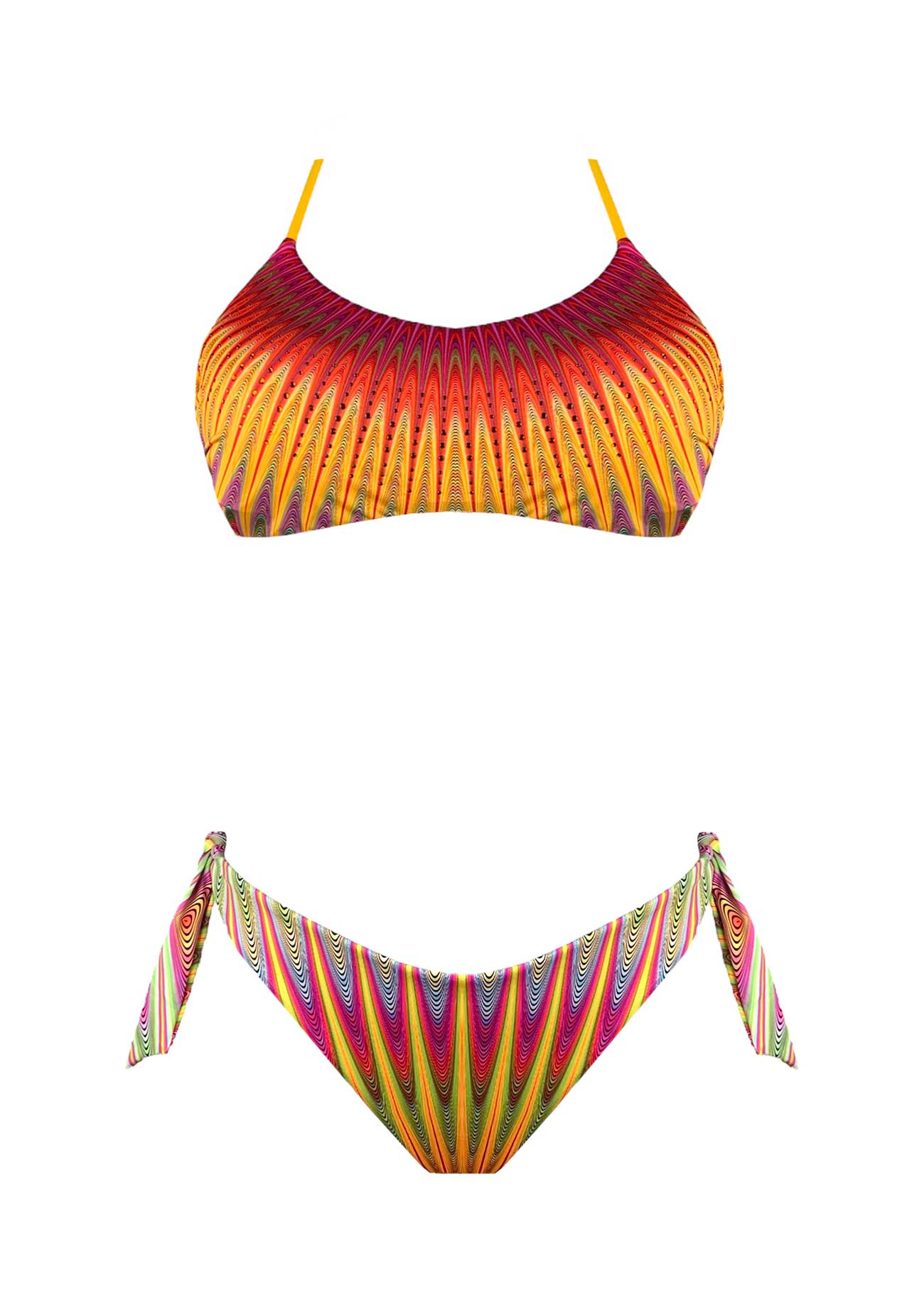 2Bekini Bikini Top Hoptical Atollo Hot - Bikini D'amare Riccione