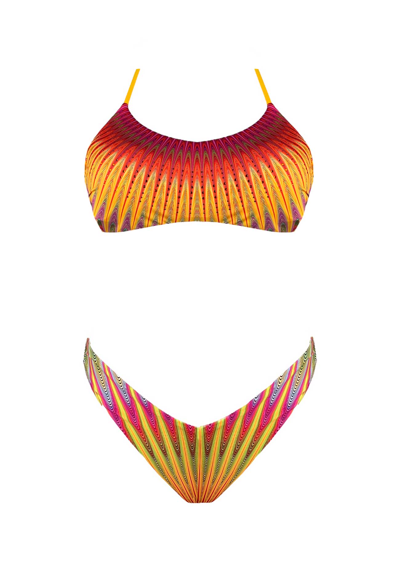 2Bekini Bikini Top Hoptical Atollo Hot - Bikini D'amare Riccione
