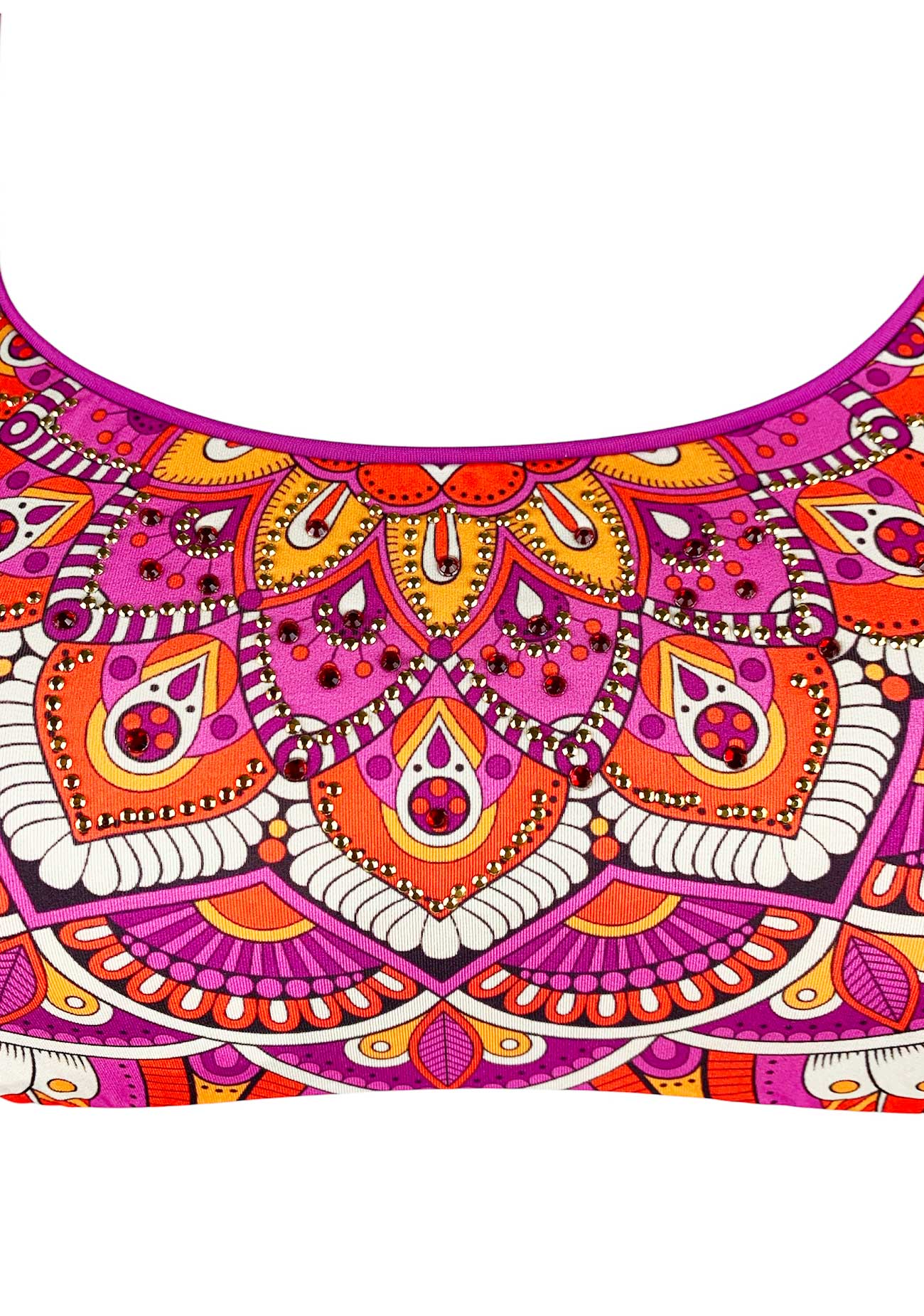 2Bekini Bikini Top Indian Charme Corallo - Bikini D'amare Riccione