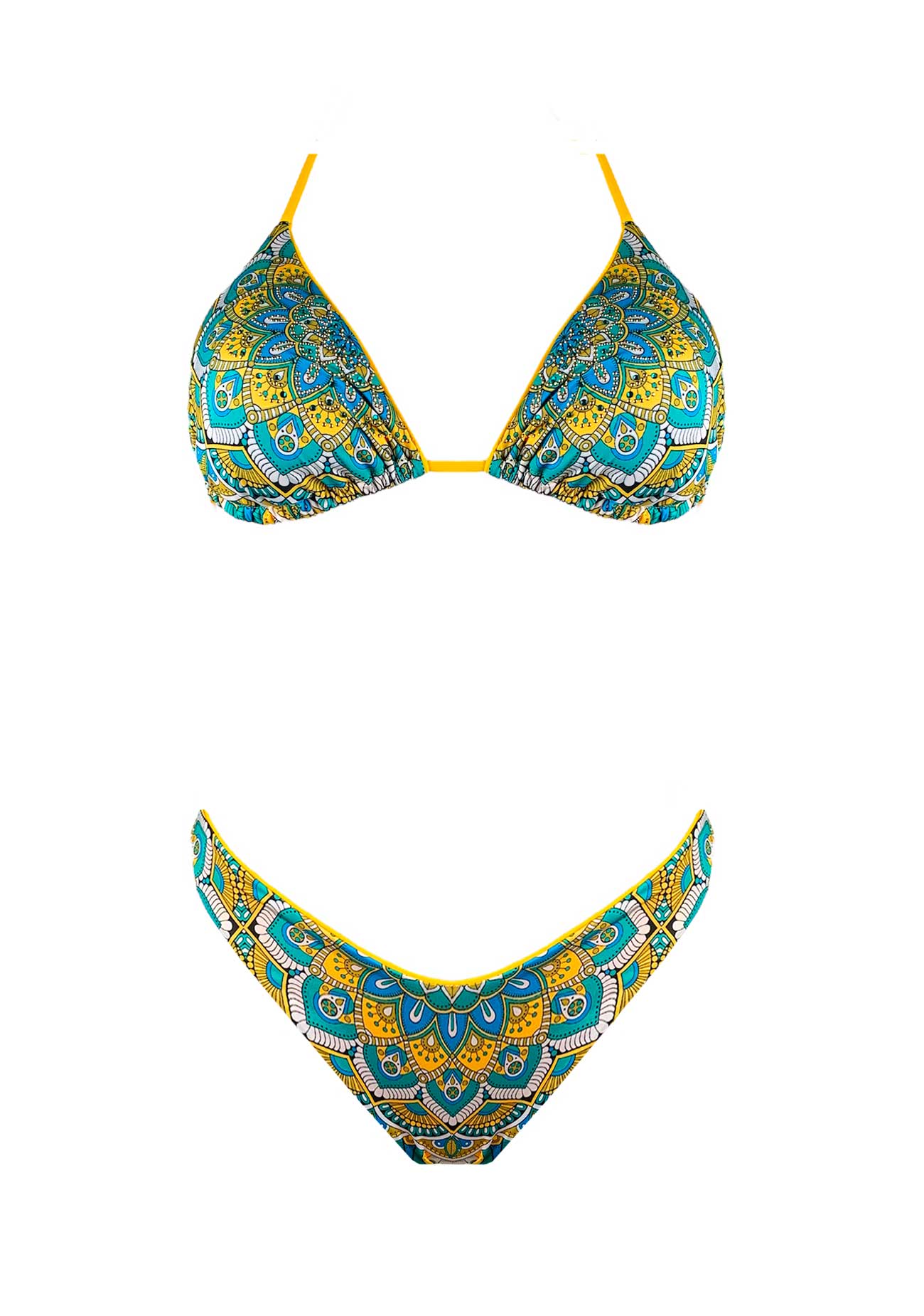 2Bekini Bikini Triangolo Indian Charme Caraibi - Bikini D'amare Riccione
