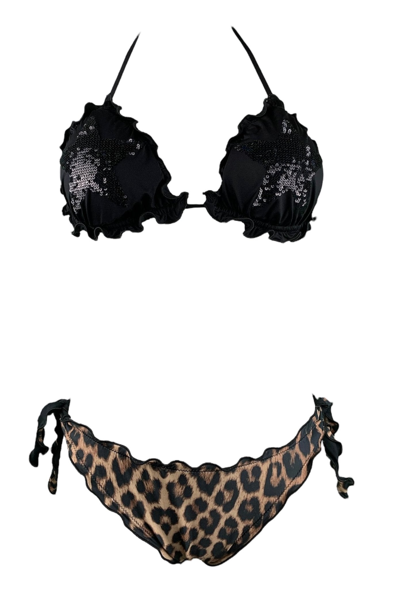 Sunny Beach Bikini Triangolo Paillettes Stelle Animalier - Scegli il Colore