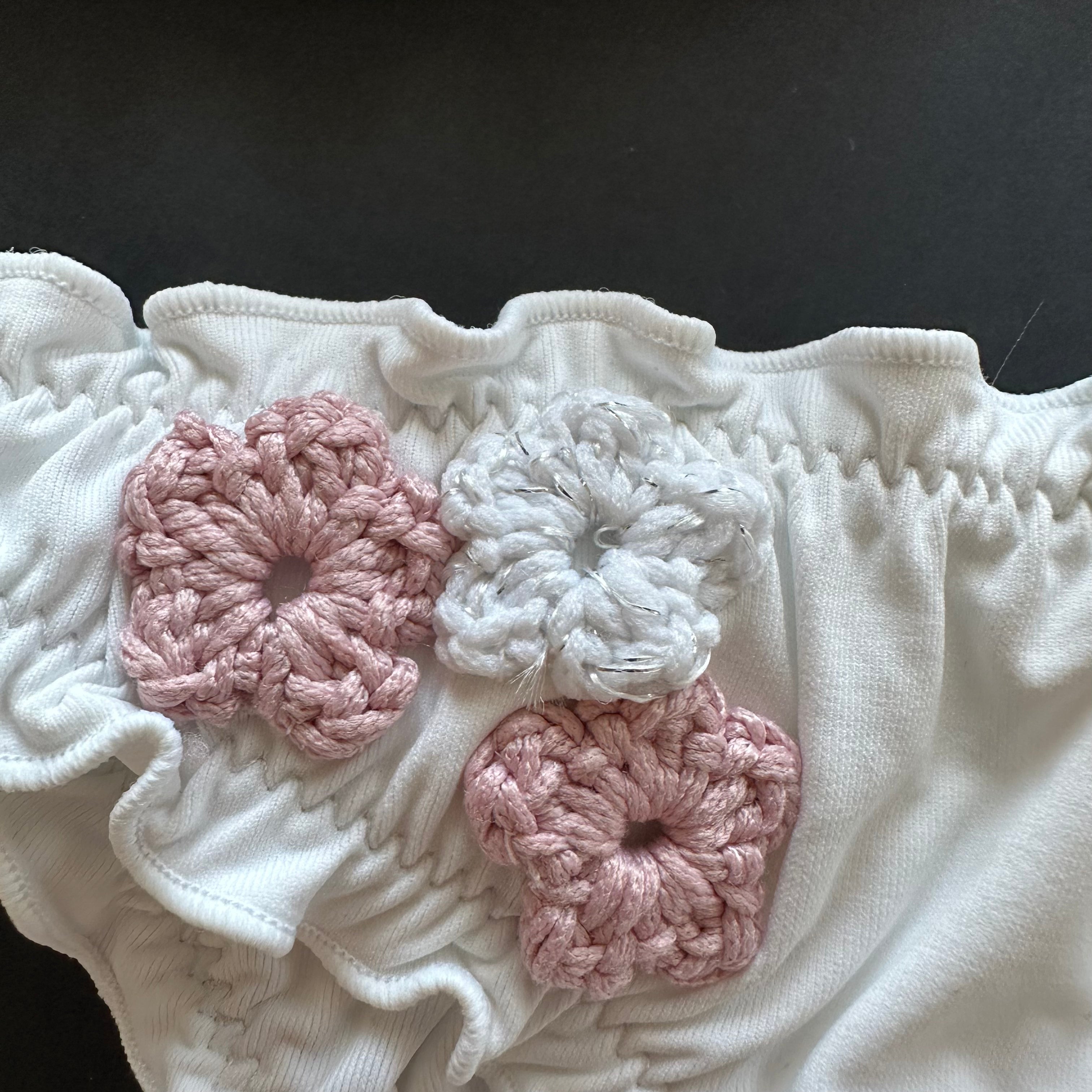 Bikini Triangolo Uncinetto Fiori Romantic Bikini D'amare