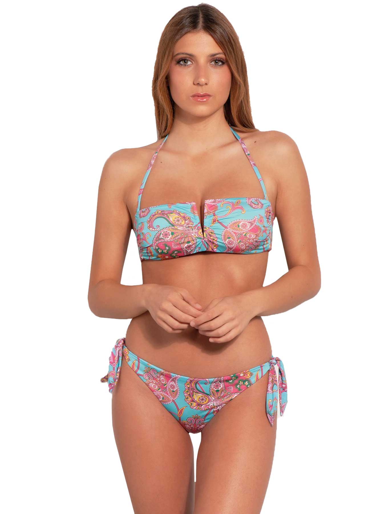 2Bekini Bikini Fascia V Aluna Azzurro 2Bekini