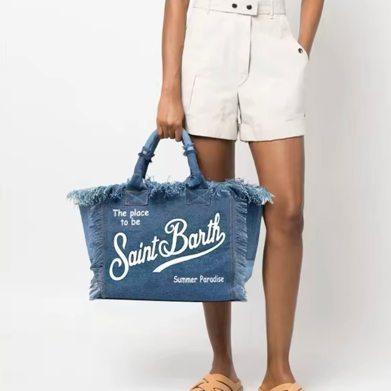 MC2 Saint Barth Borsa Spalla Vanity Jeans - Bikini D'amare Riccione