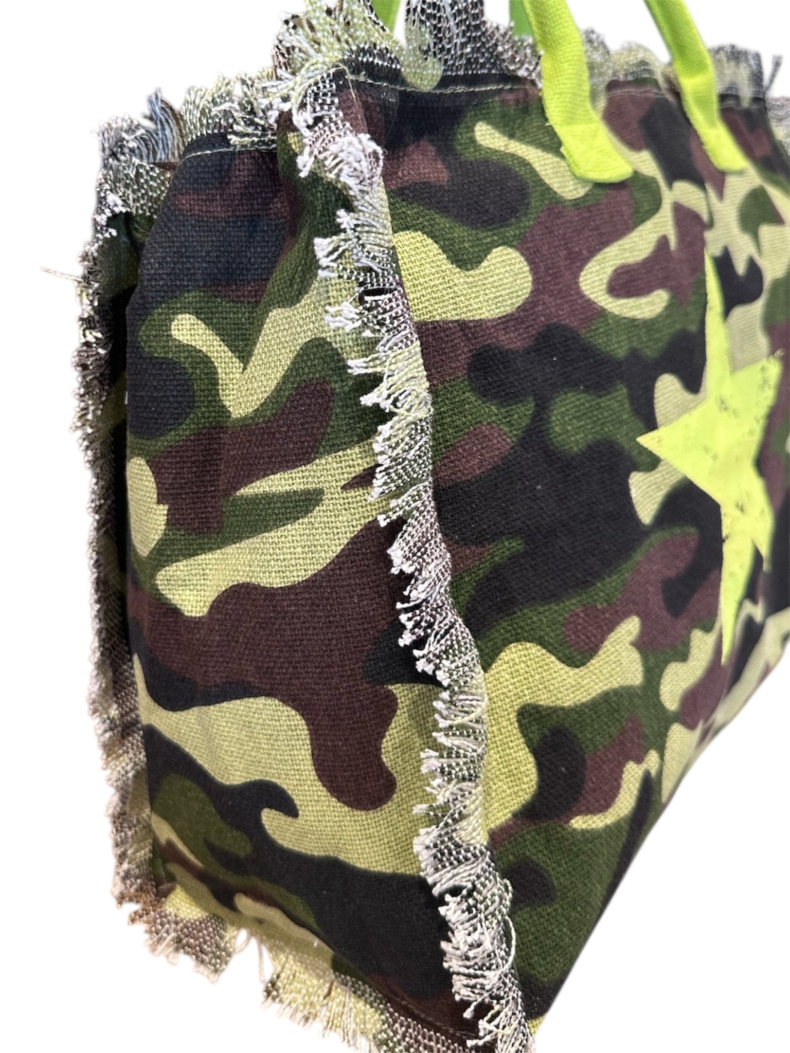 Lovely Beach Borsa Mare Media Camo Militare Stella - Bikini D'amare Riccione