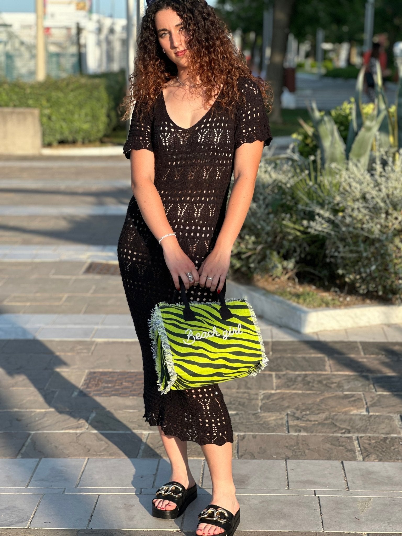 Set New Zebra Borsetta Hadbag - Telo Mare - Pochette - Bikini D'amare Riccione