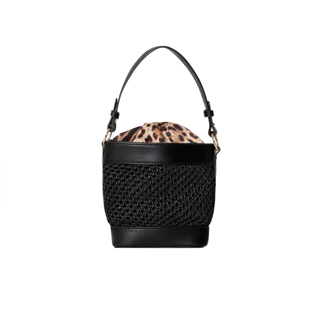 4giveness Secchiello Raffia Rose Leopard 4giveness
