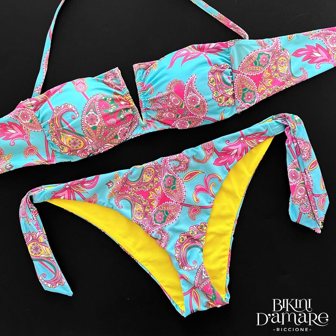 2Bekini Bikini Fascia V Aluna Azzurro 2Bekini