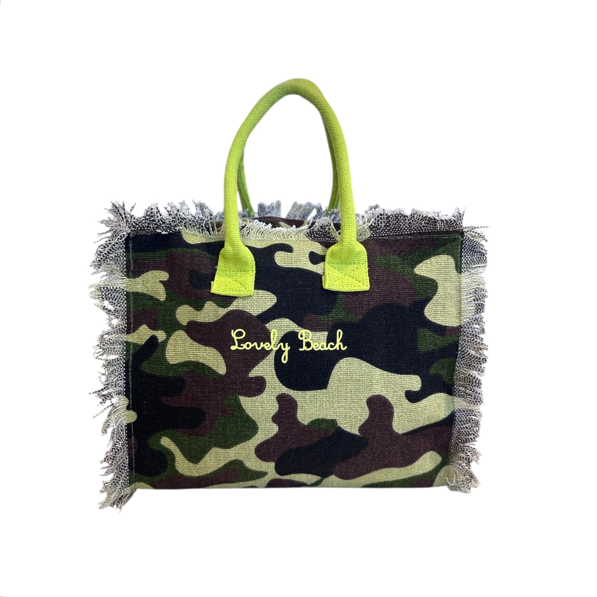 Lovely Beach Borsetta Hand Bag Camo Militare Stella - Bikini D'amare Riccione