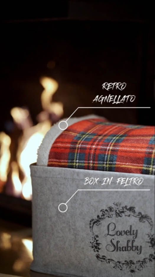Lovely Shabby Plaid Tartan Box Fantasia Scozzese 130 x 160 Lovely Shabby