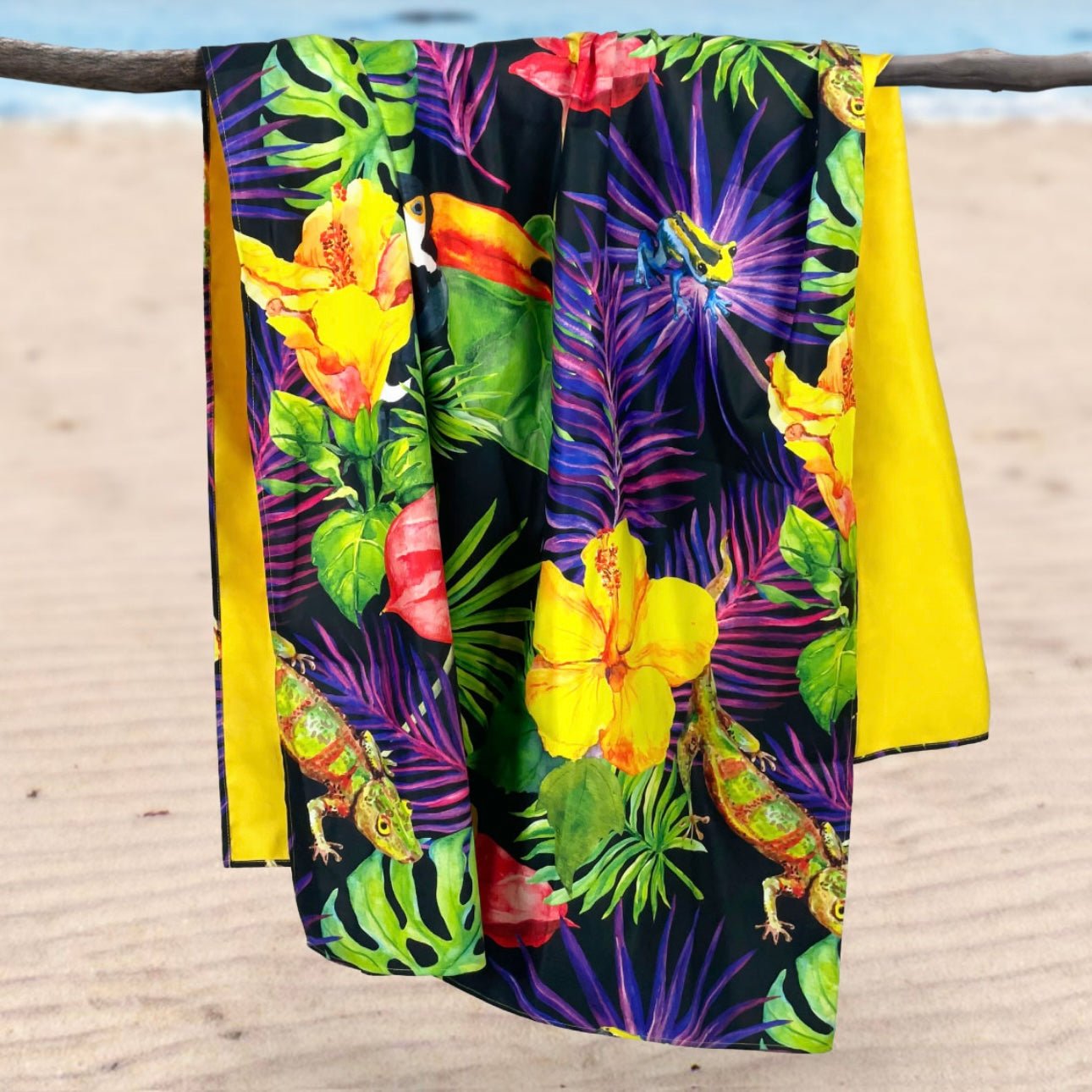Lovely Beach Telo Mare Microfibra Waikiki - Scegli il Colore - Bikini D'amare Riccione