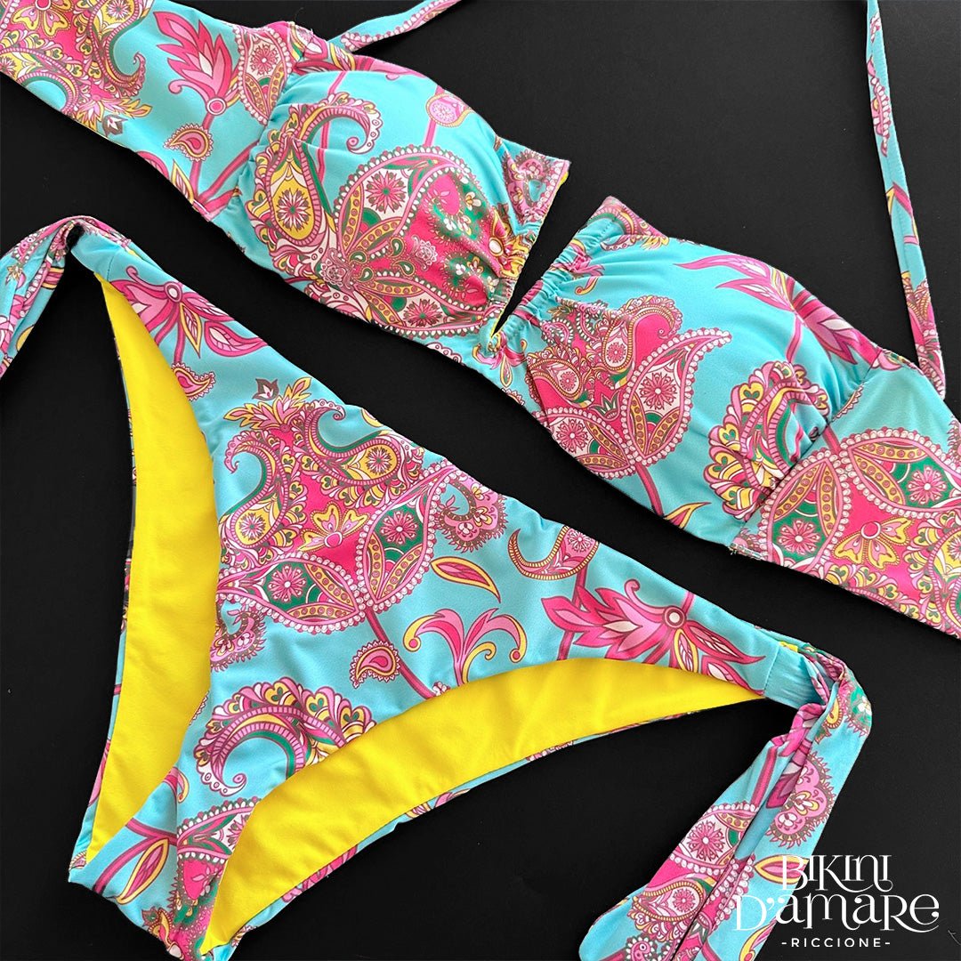 2Bekini Bikini Fascia V Aluna Azzurro 2Bekini
