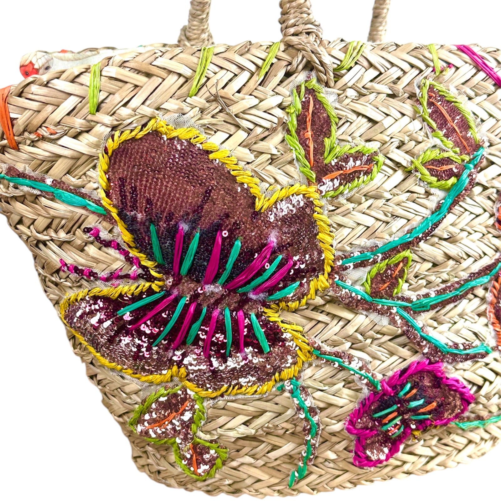 Kassandra e co. Borsa Mare Paglia Butterfly - Bikini D'amare Riccione