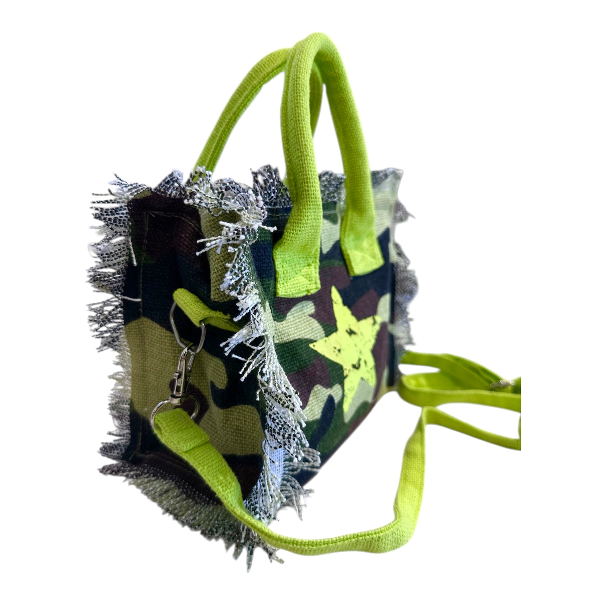 Lovely Beach Borsetta Tracolla Camo Militare Stella - Bikini D'amare Riccione
