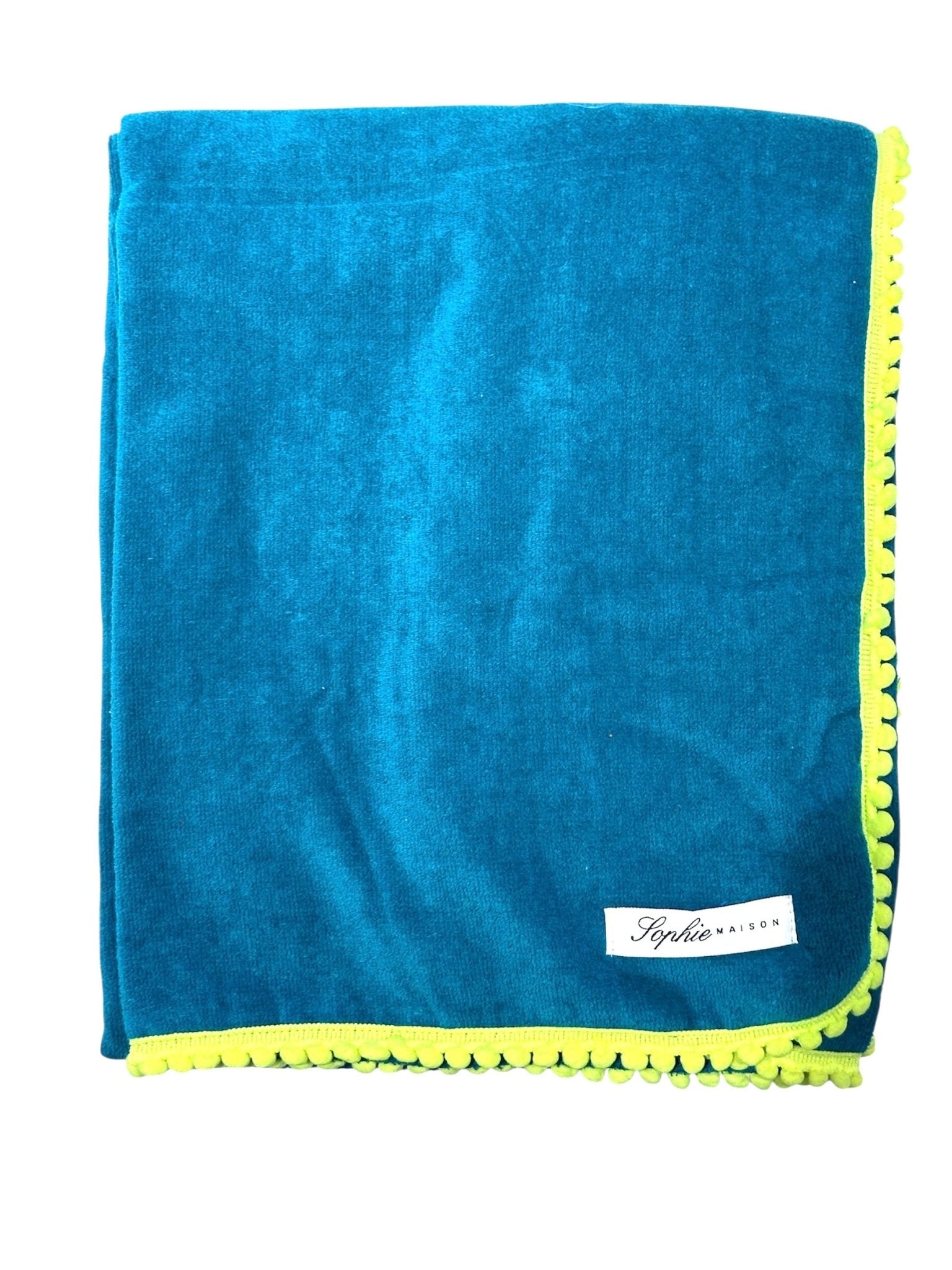 Sophie Maison Telo Mare 100% Cotone con Ponpon