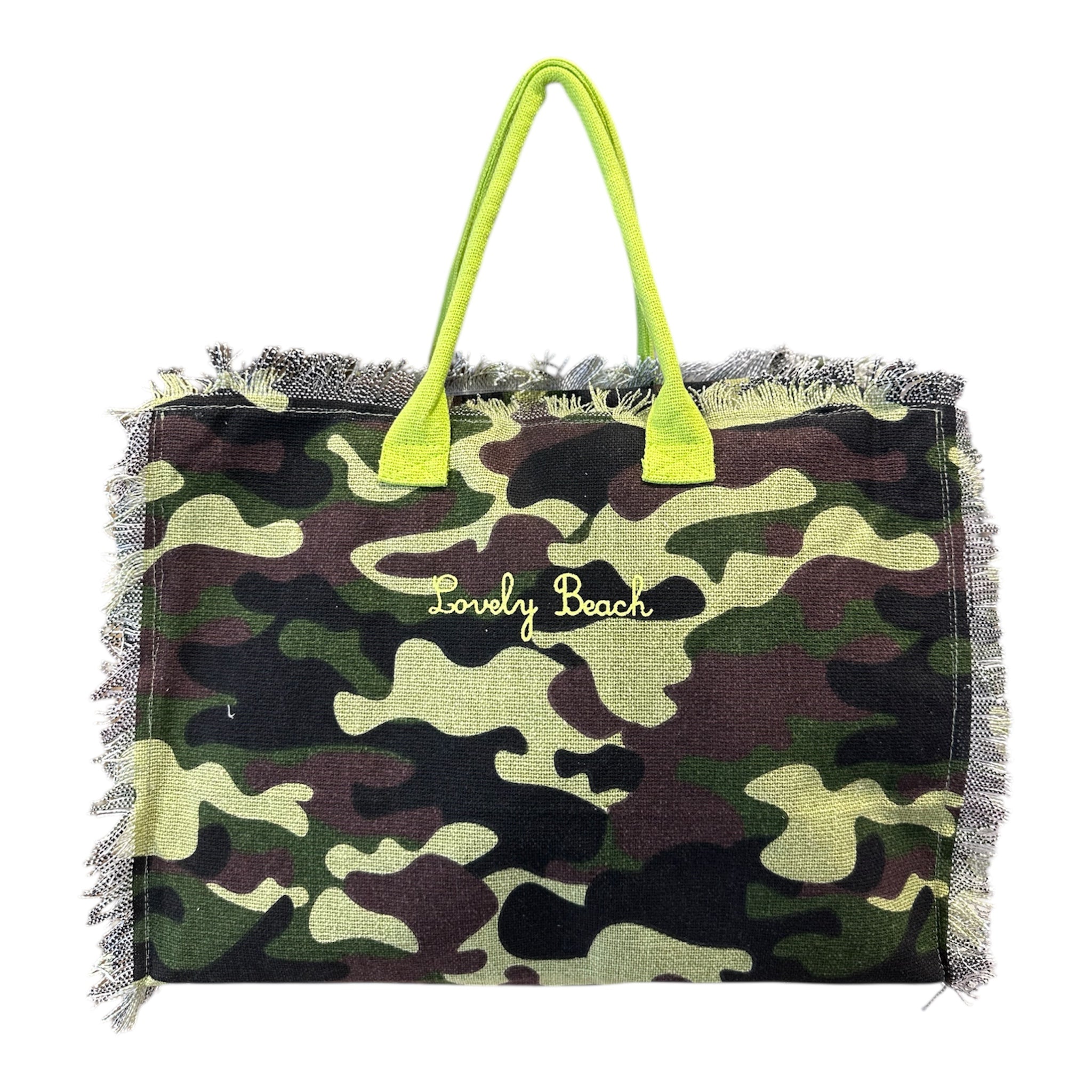 Lovely Beach Borsa Mare Media Camo Militare Stella - Bikini D'amare Riccione