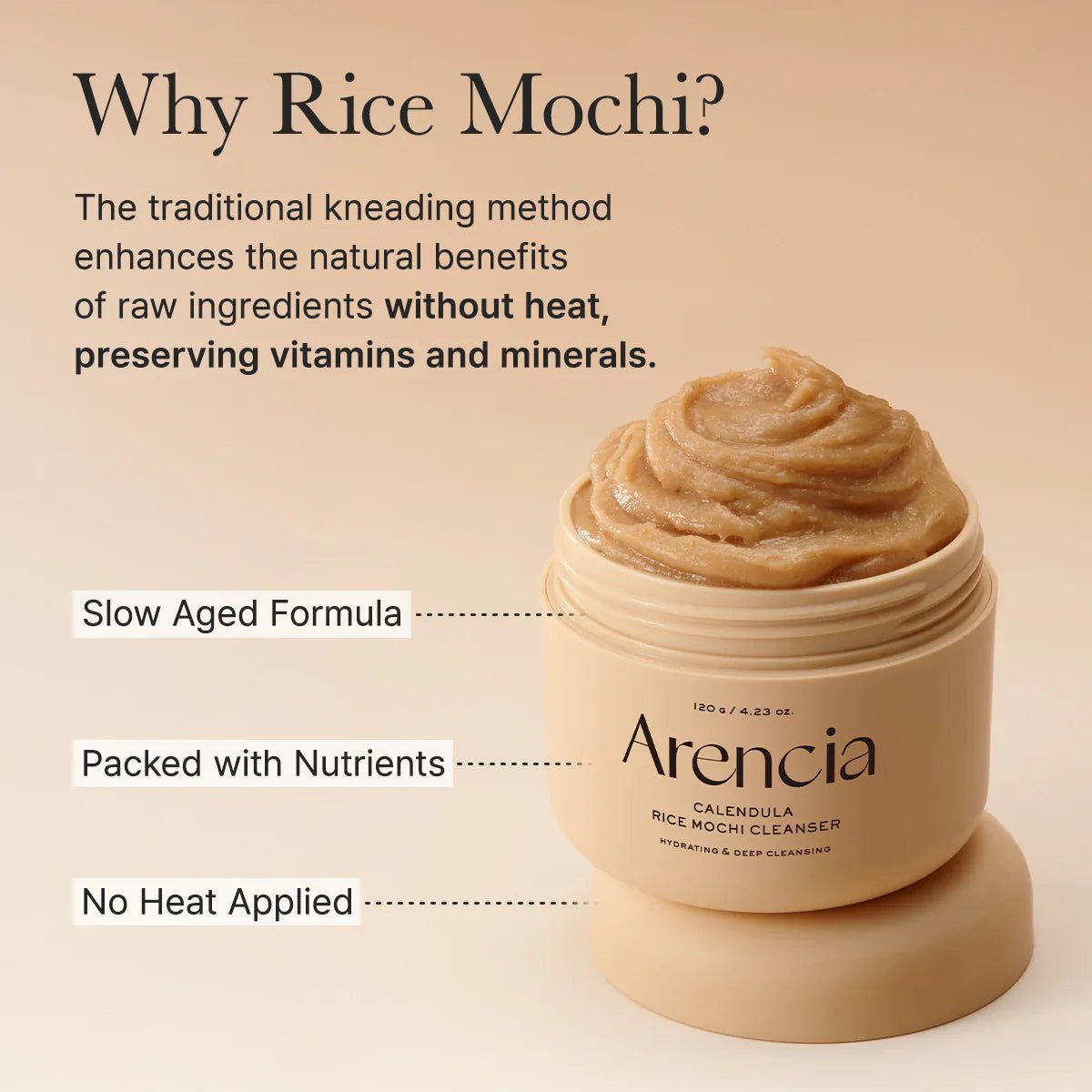 Arencia Calendula Rice Mochi Fresh Cleanser Idratante Illuminante 120 g - Bikini D'amare Riccione