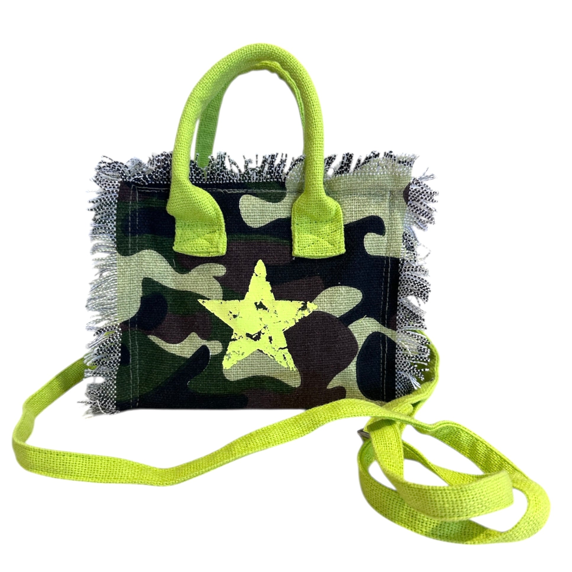 Lovely Beach Borsetta Tracolla Camo Militare Stella - Bikini D'amare Riccione
