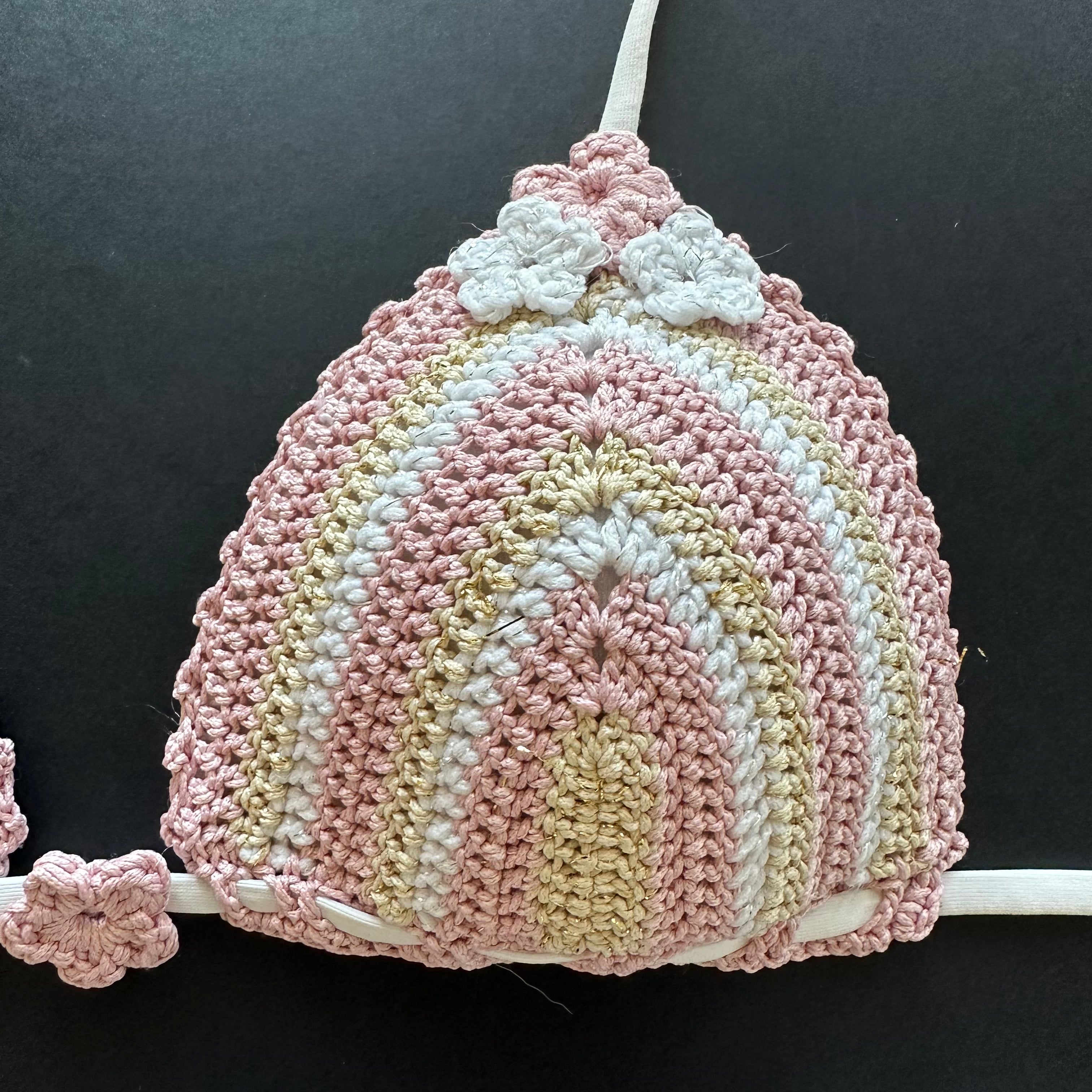 Bikini Triangolo Uncinetto Fiori Romantic Bikini D'amare