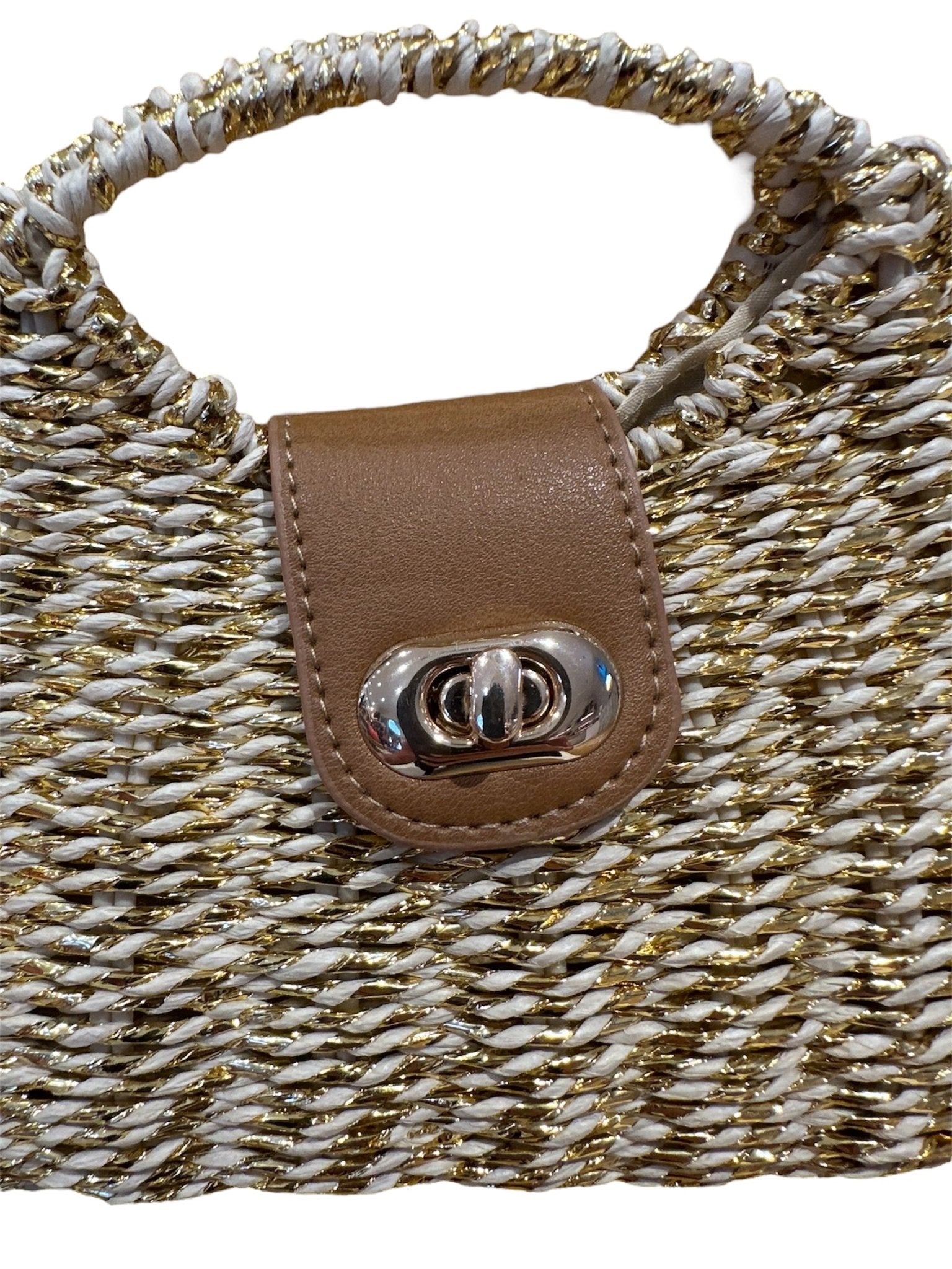 Borsetta Mano e Tracolla Paglia Lurex Bikini D'amare