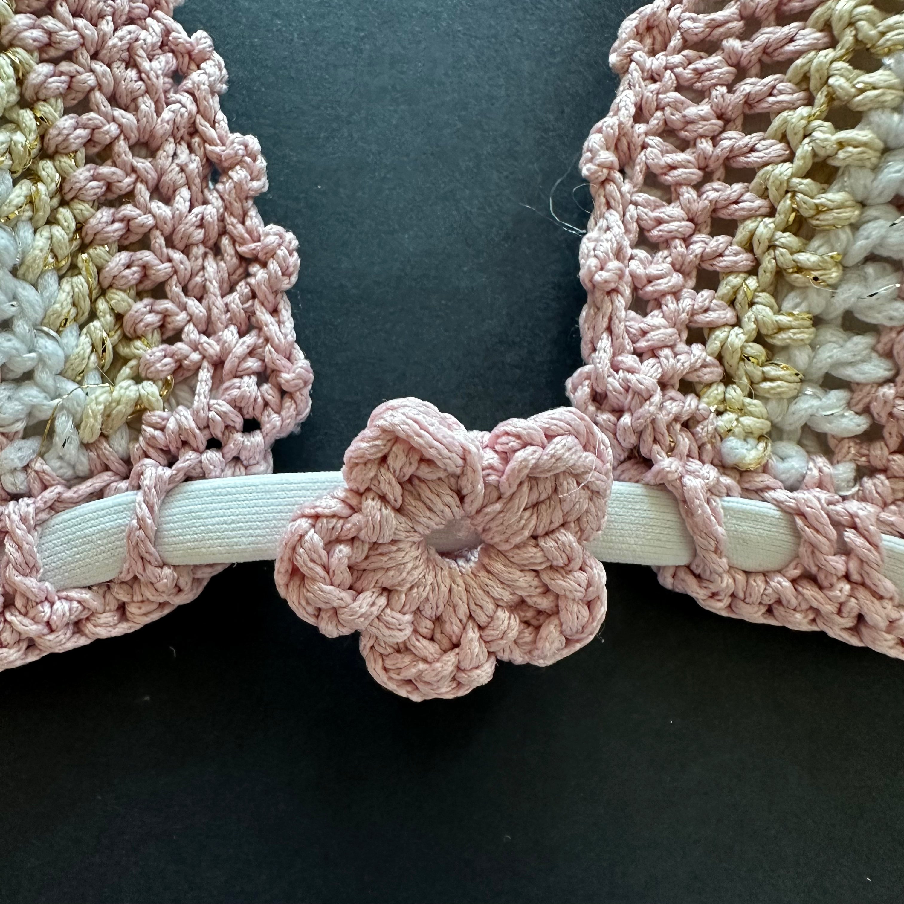 Bikini Triangolo Uncinetto Fiori Romantic Bikini D'amare