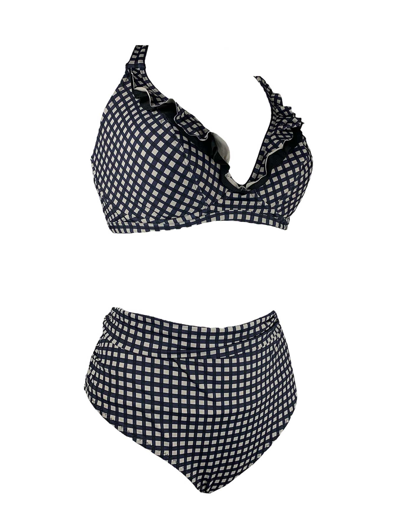 Unimar Bikini Ferretto KC Volant Quadretti - Bikini D'amare Riccione