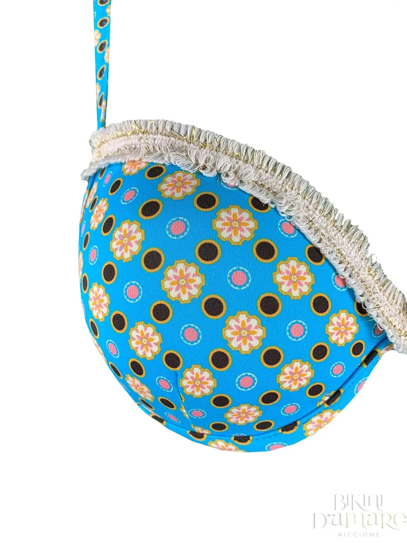 Bikini Coppa Push Up Fiori Vintage