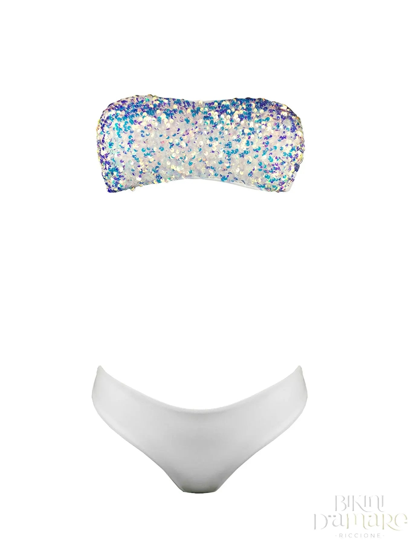 Bikini Fascia Paillettes Arcobaleno - Bikini D'amare Riccione