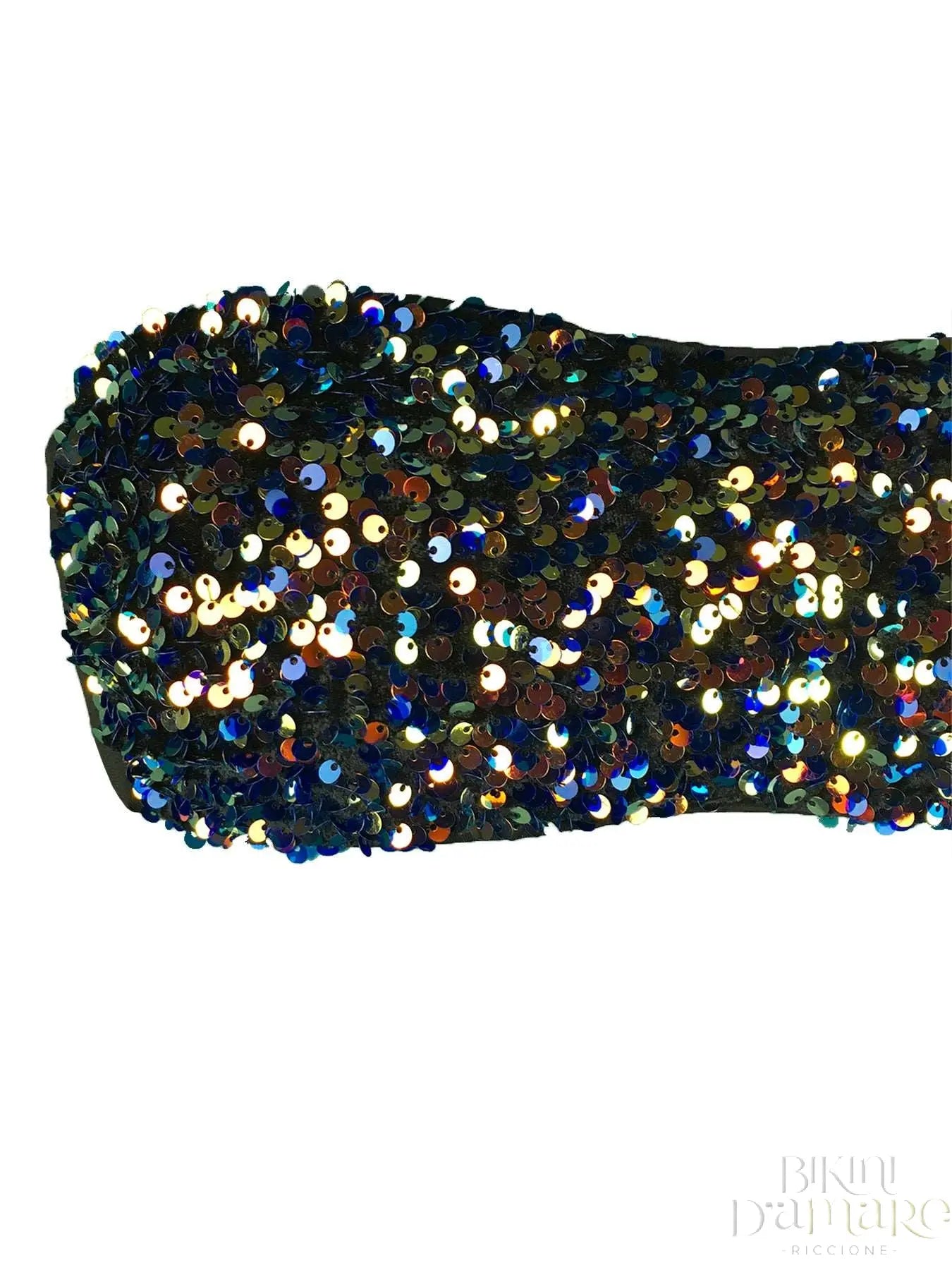 Bikini Fascia Paillettes Arcobaleno