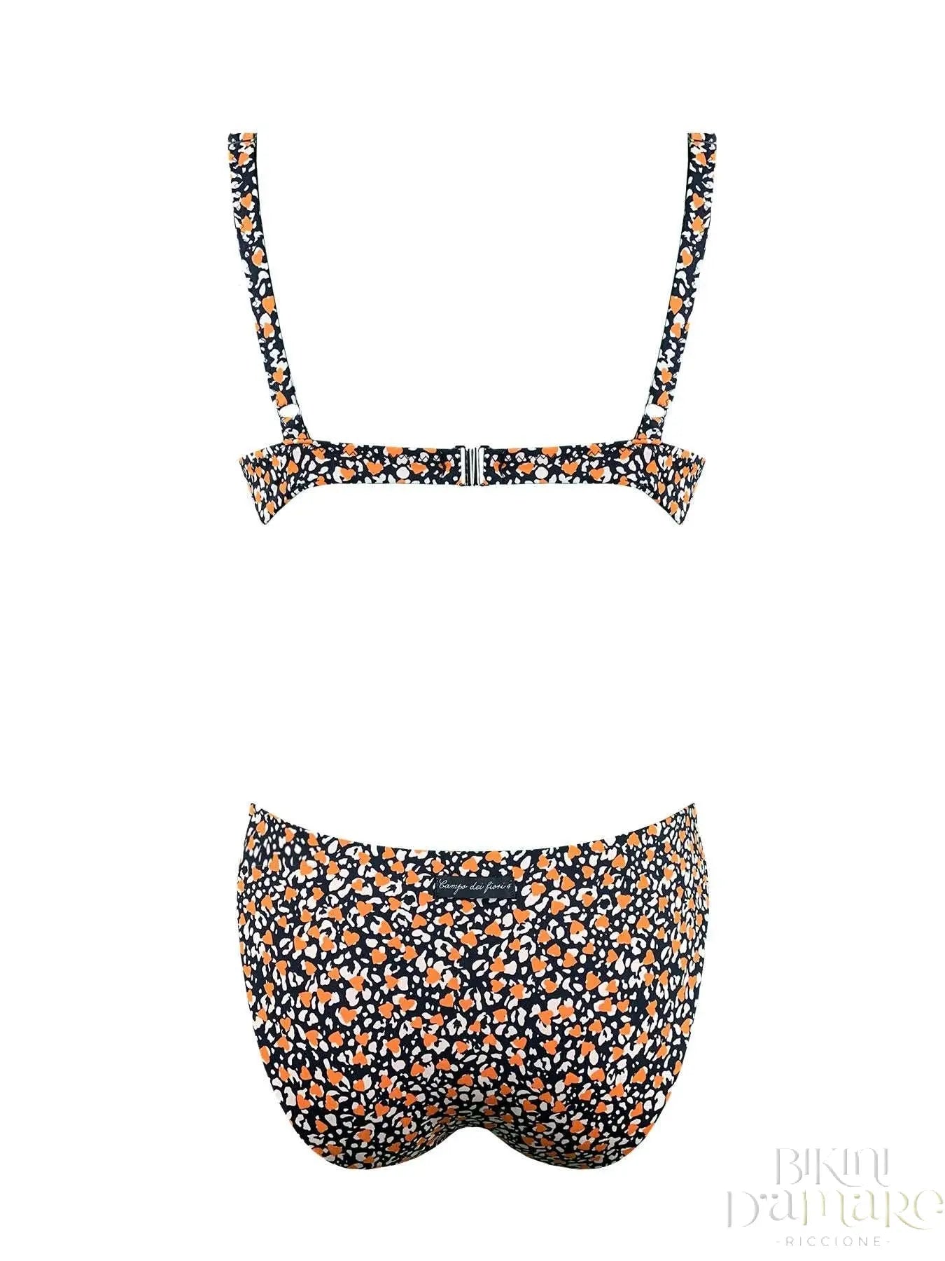 Bikini Ferretto Taglio Cuore KD Cuoricini Arancioni