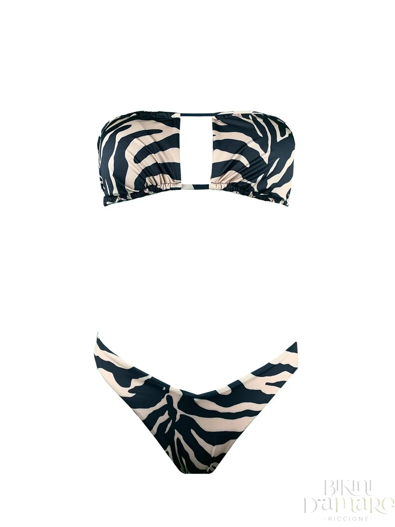 Bikini Triangolo 4 Posizioni Zebra Brown 2Bekini - Bikini D'amare Riccione
