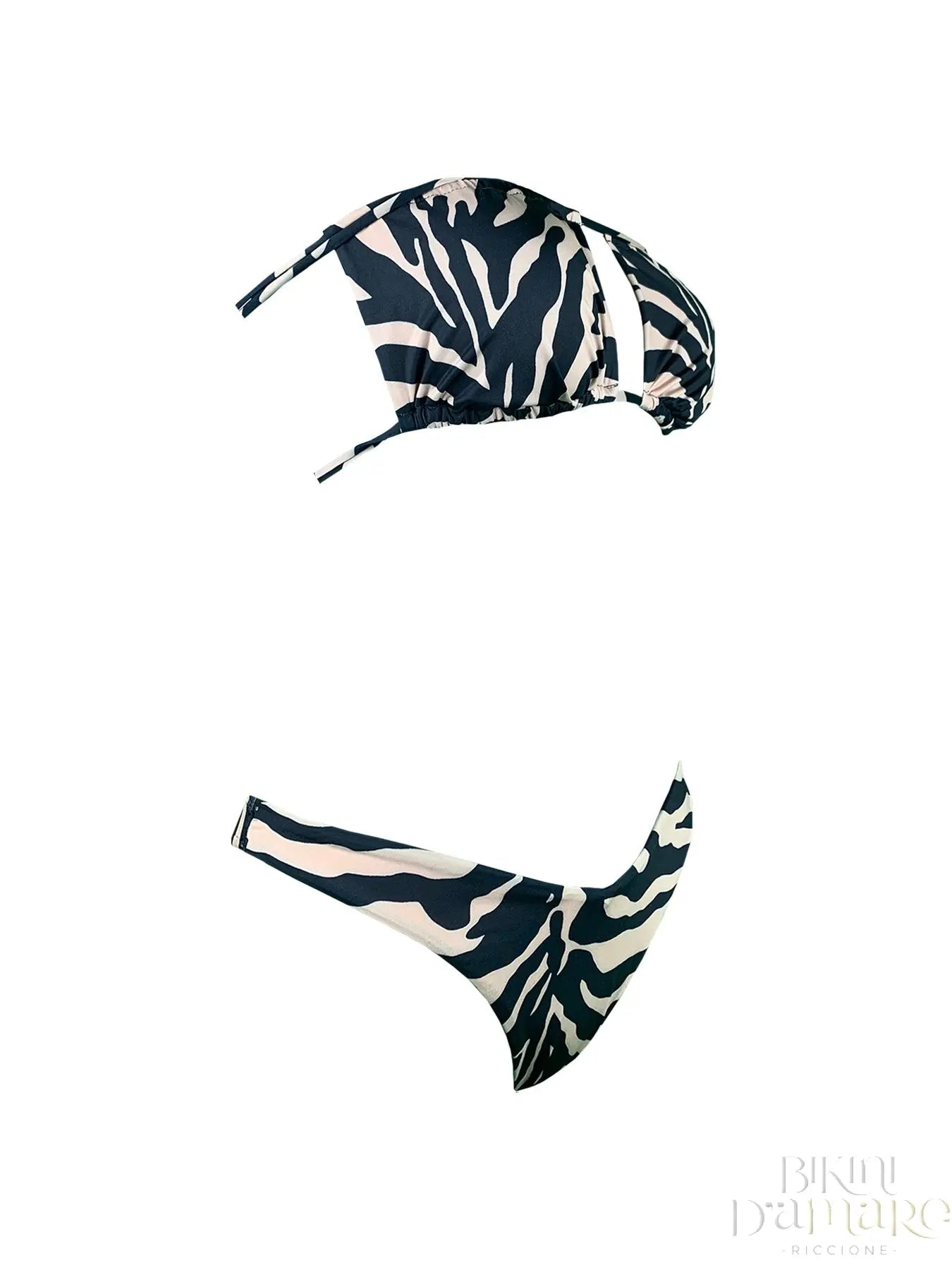 Bikini Triangolo 4 Posizioni Zebra Brown 2Bekini - Bikini D'amare Riccione