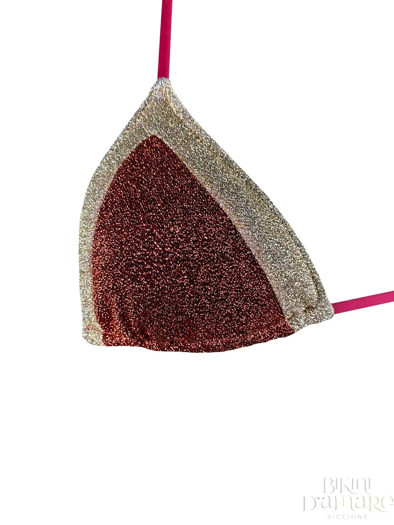 Bikini Triangolo Lurex Bicolor - Bikini D'amare Riccione