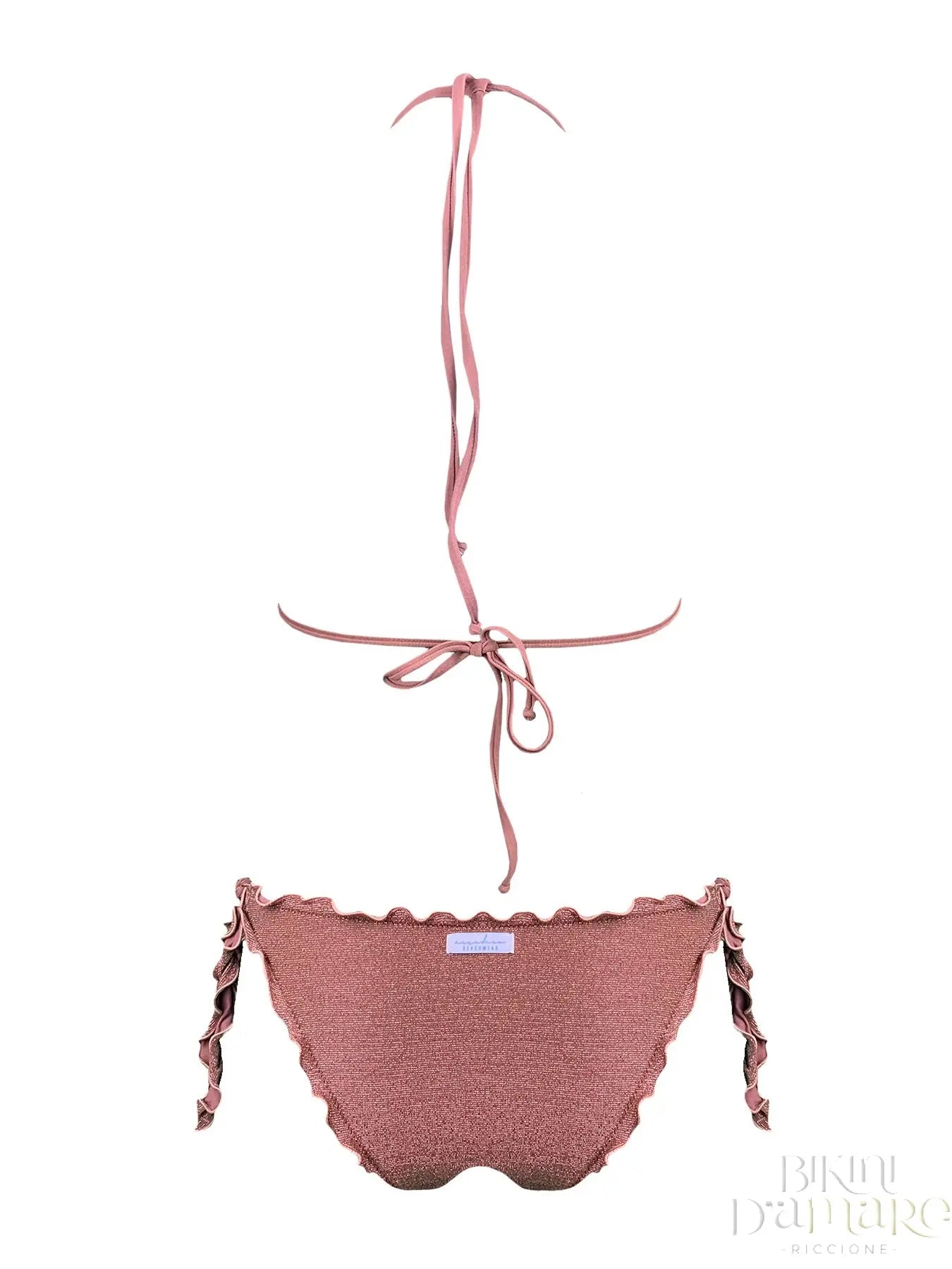 Bikini Triangolo Paillettes Fiammate Ciocco - Bikini D'amare Riccione