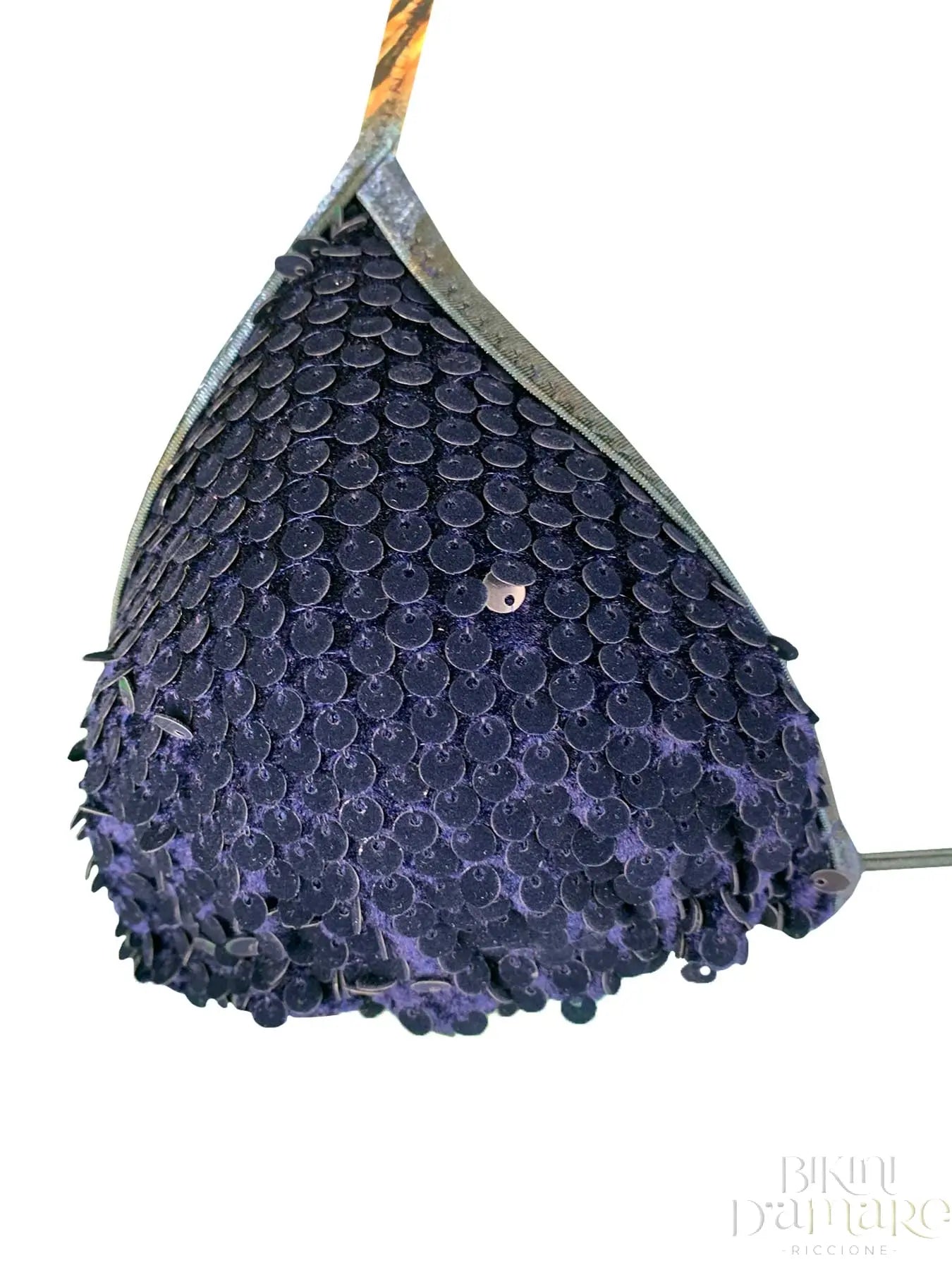 Bikini Triangolo Paillettes Velluto Acqua di Cocco - Bikini D'amare Riccione