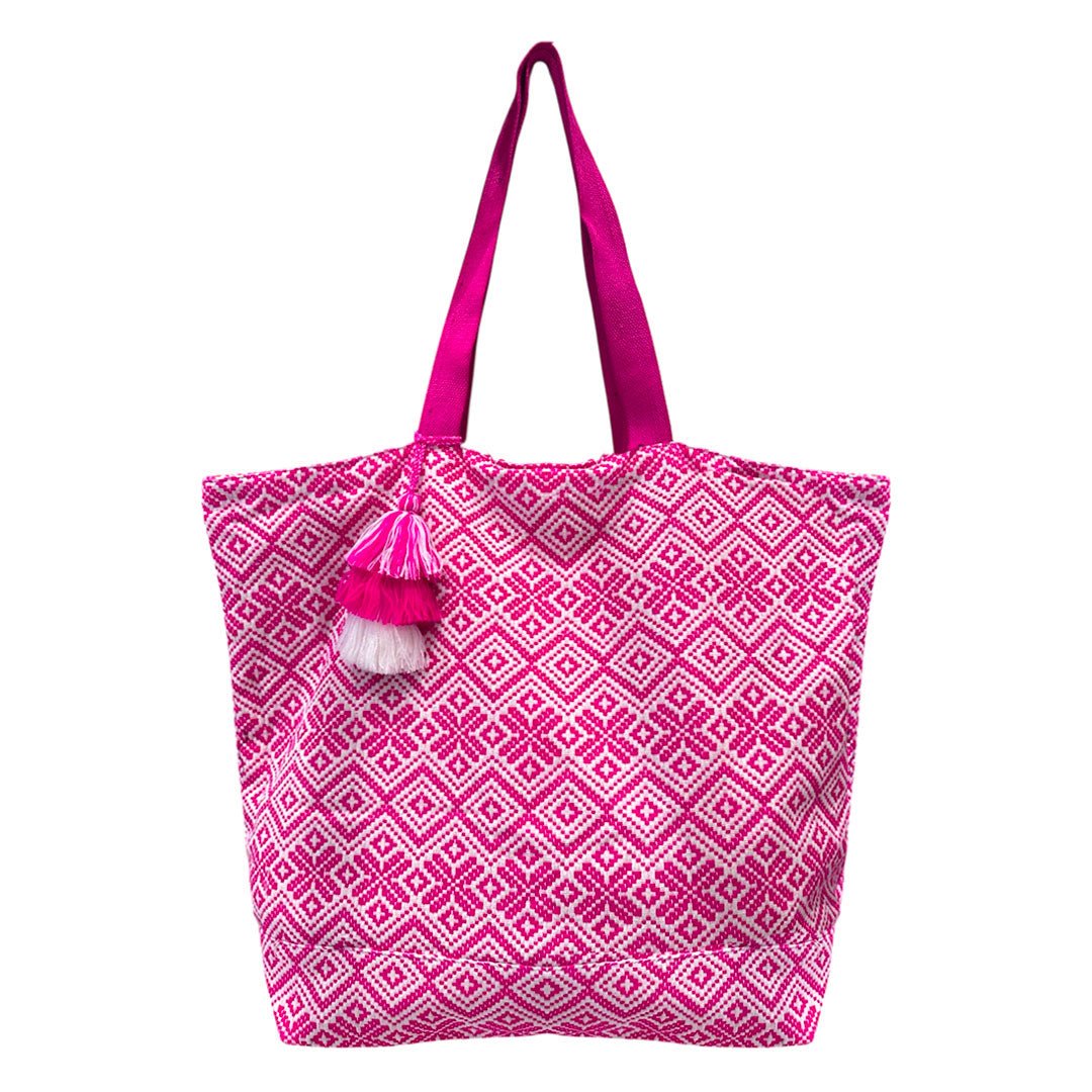 Borsa in Tessuto con Ricamo Artigianale Fucsia - Bikini D'amare Riccione