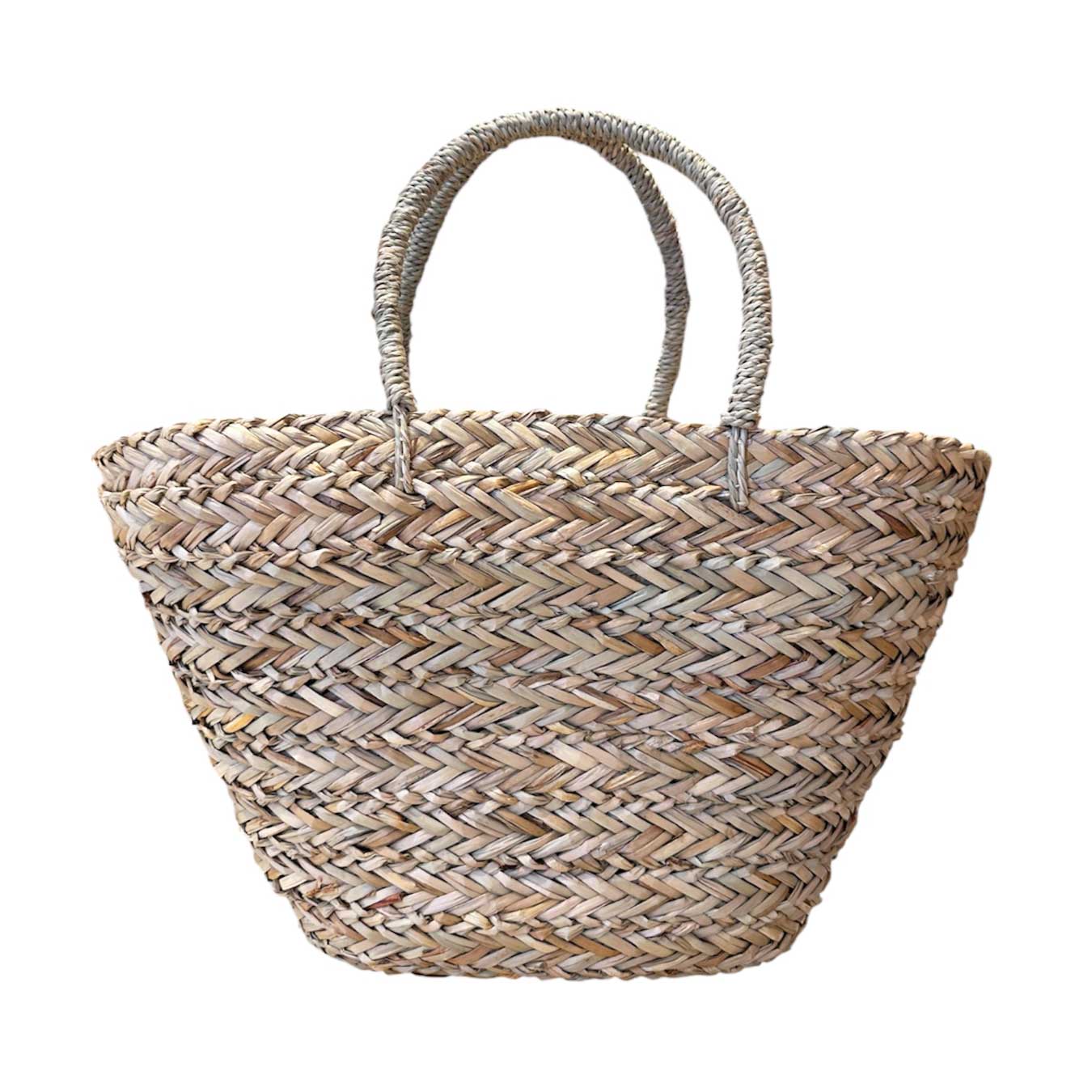 Borsa Mare di Paglia Ponpon Panna - Bikini D'amare Riccione