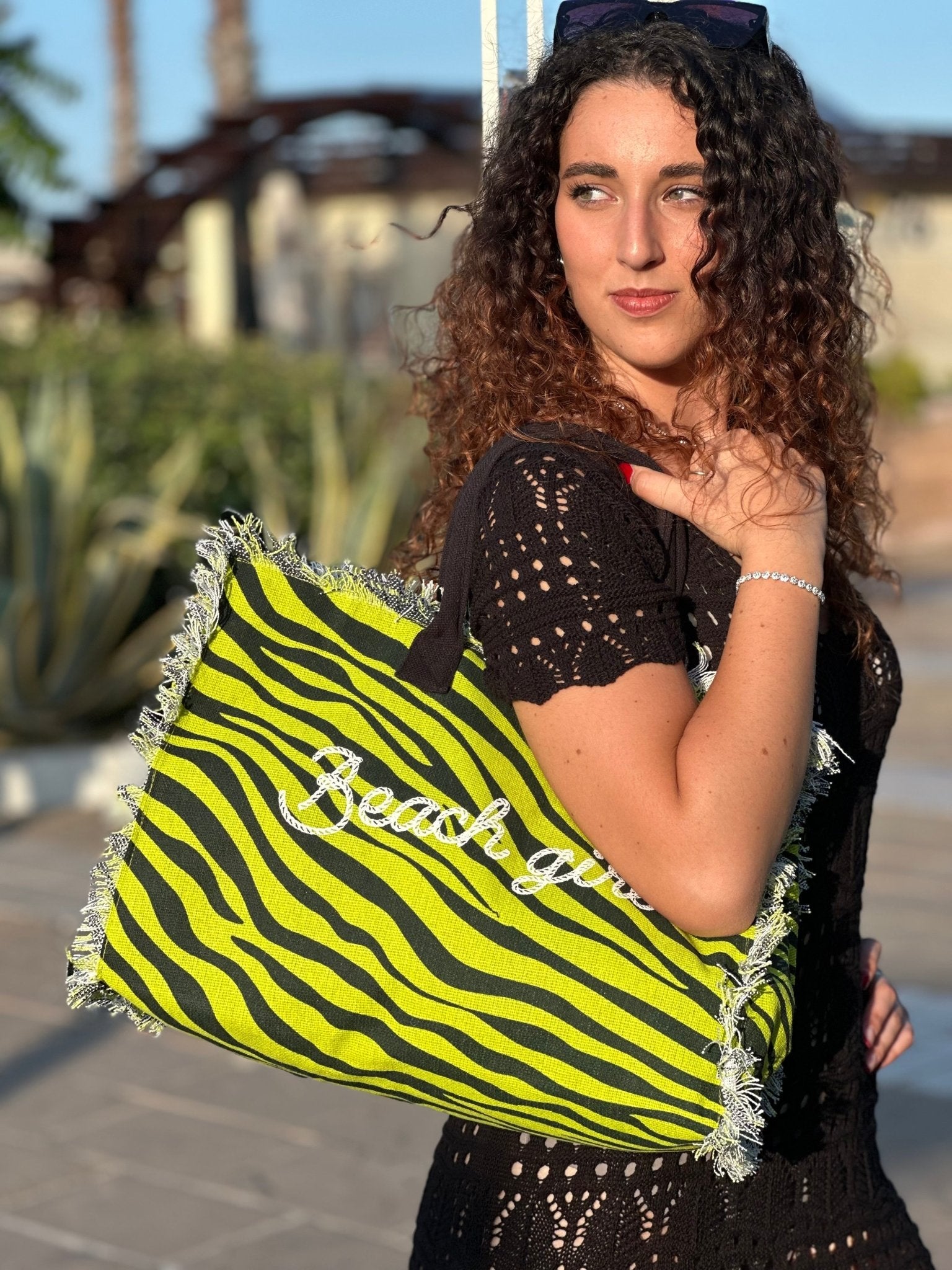 Lovely Beach Borsa Mare Media New Zebra - Bikini D'amare Riccione