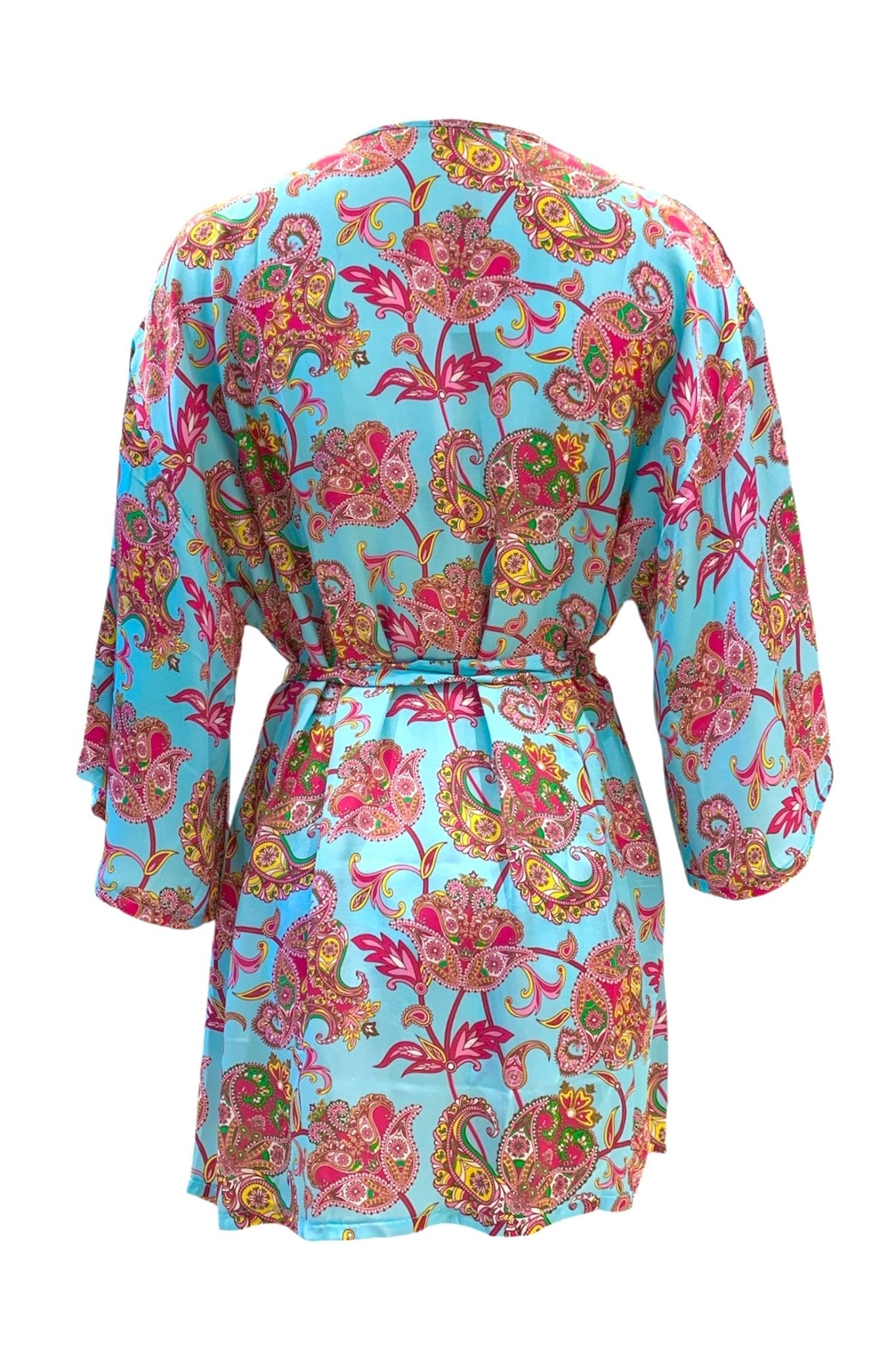 2Bekini Kimono Corto Aluna Azzurro - Bikini D'amare Riccione