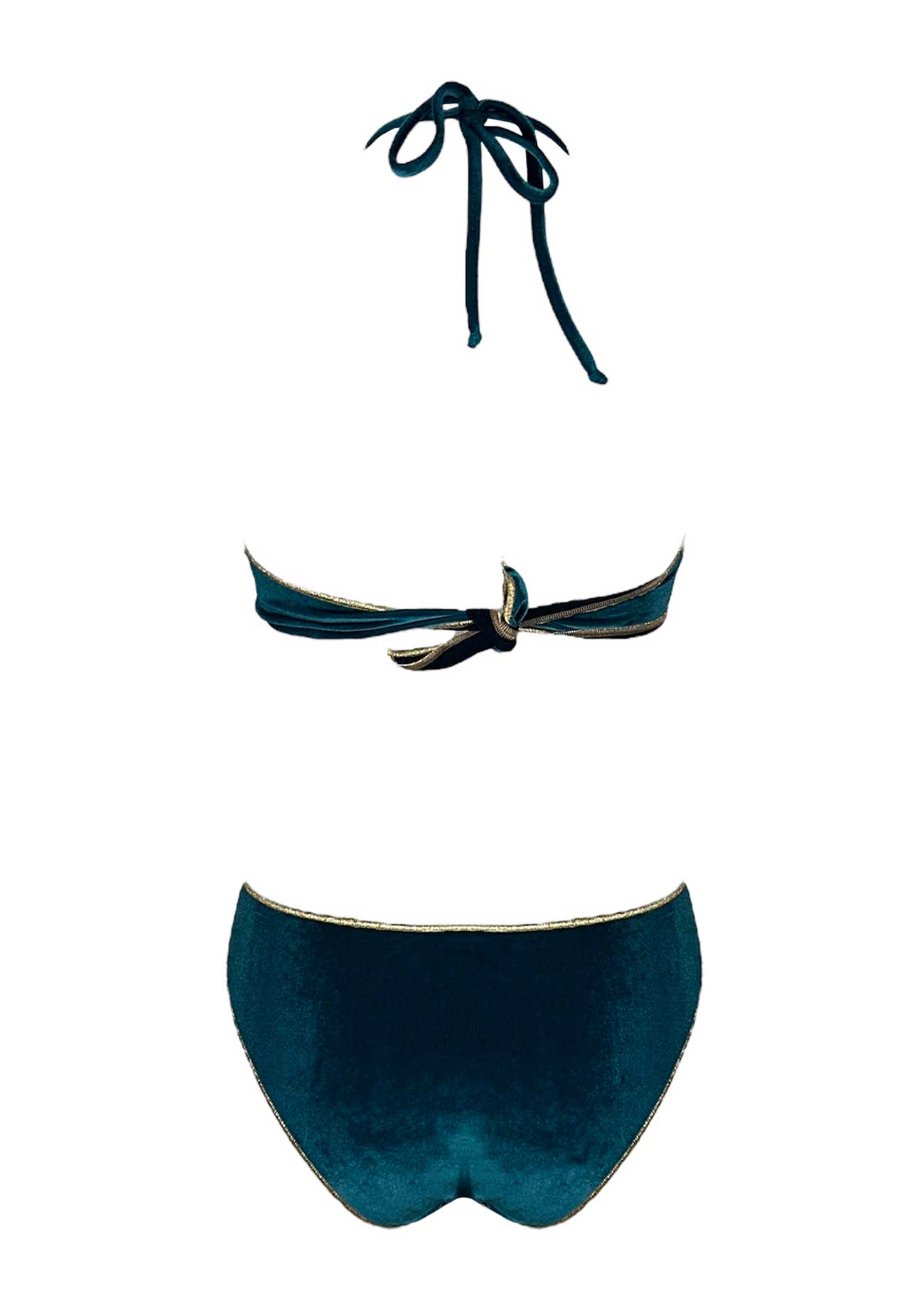 Coals Beach Bikini Brassiere Velluto Verde Sequoia - Bikini D'amare Riccione