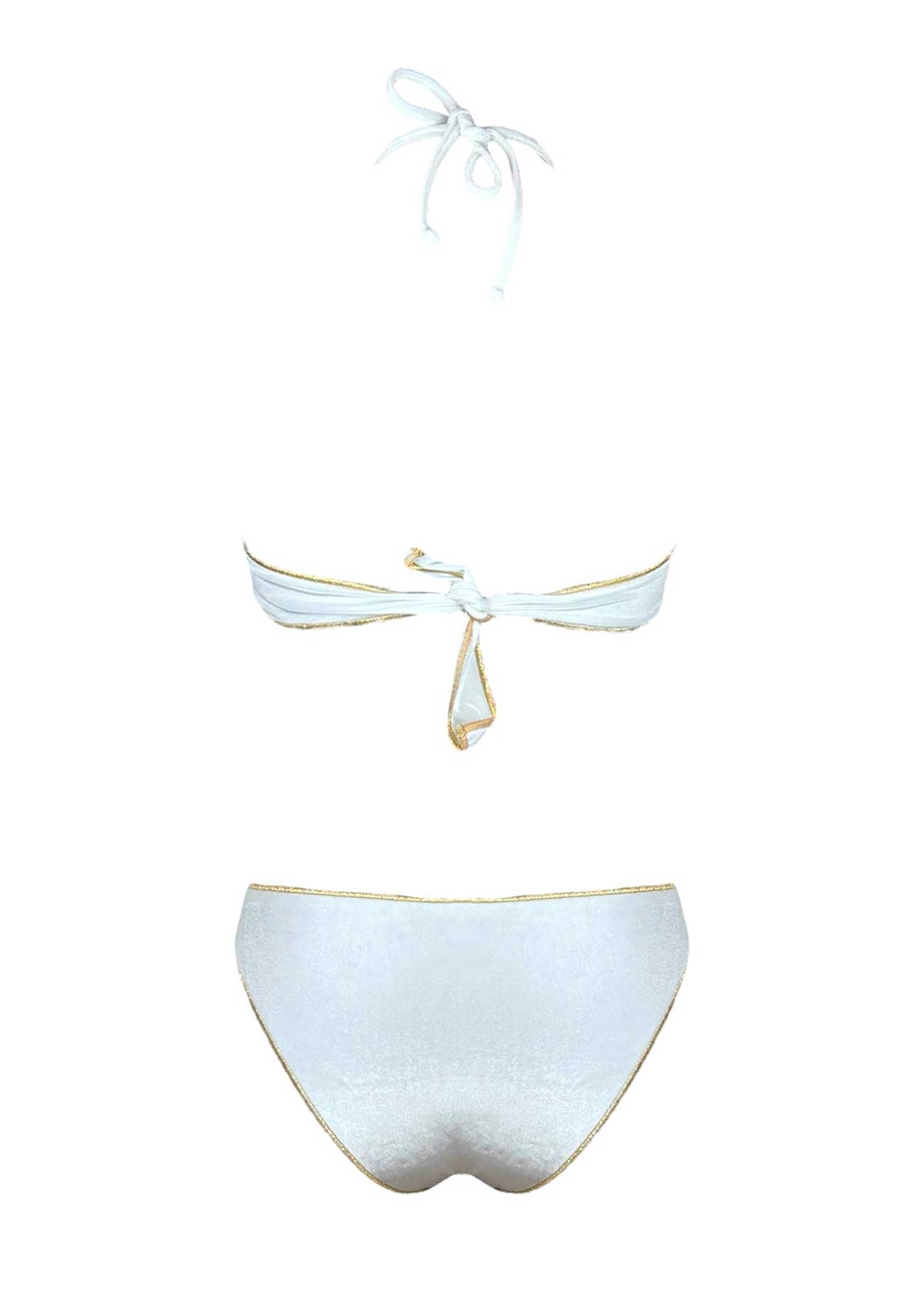Coals Beach Bikini Brassiere Velluto Bianco - Bikini D'amare Riccione