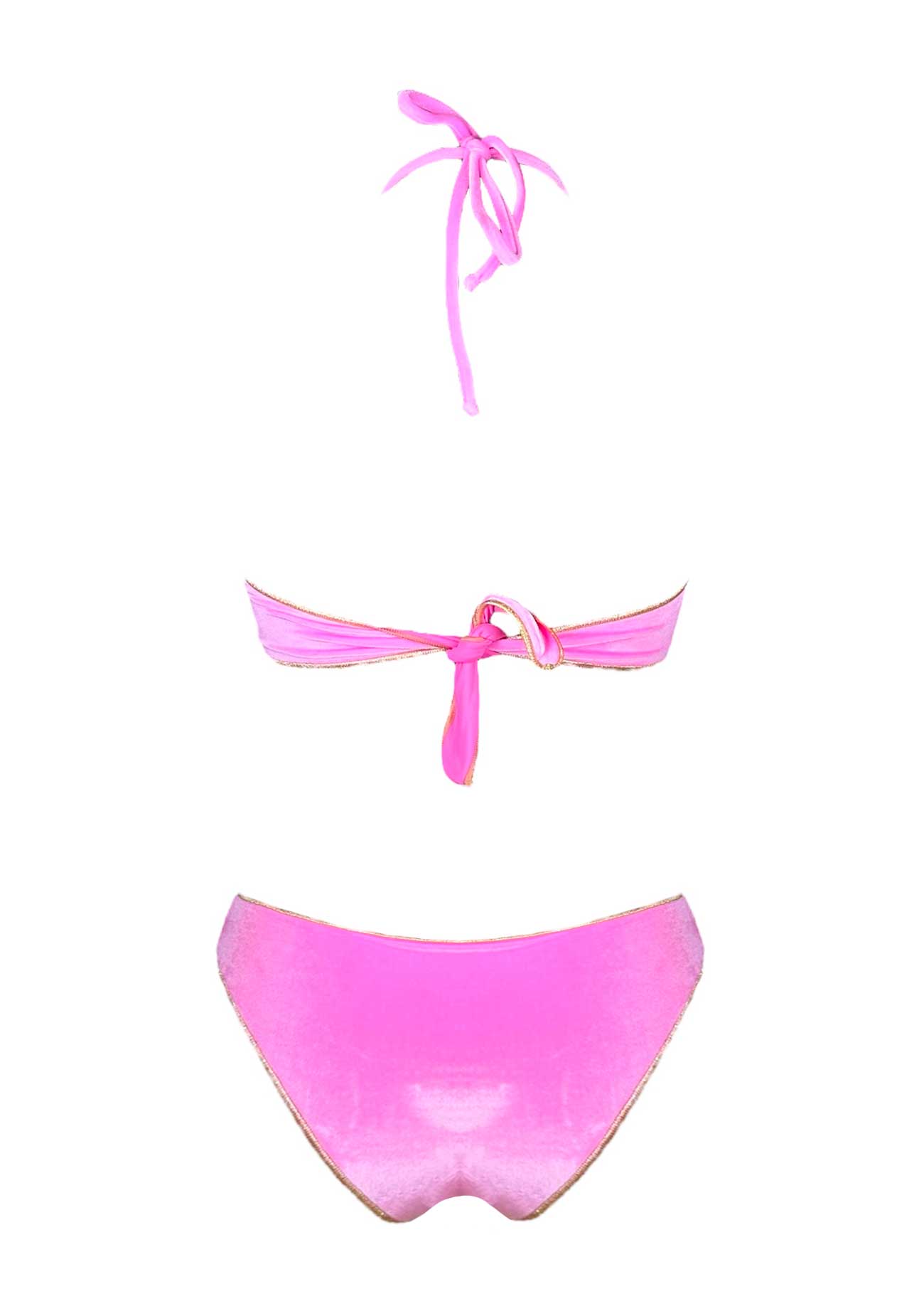 Coals Beach Bikini Brassiere Velluto Rosa - Bikini D'amare Riccione