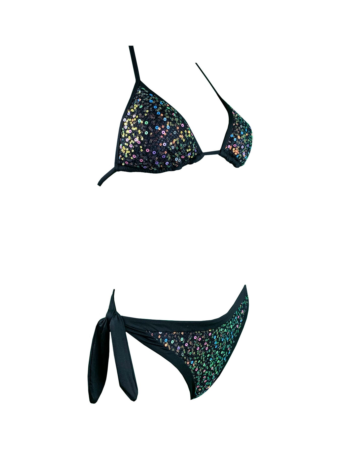 Coals Beach Bikini Triangolo Paillettes Rainbow Coals Beach